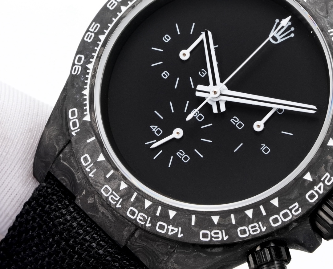 Rolex 原單 Daytona極簡黑面計時腕錶 碳纖維布帶款| 11 Rolex 原單 Daytona極簡黑面計時腕錶 碳纖維布帶款