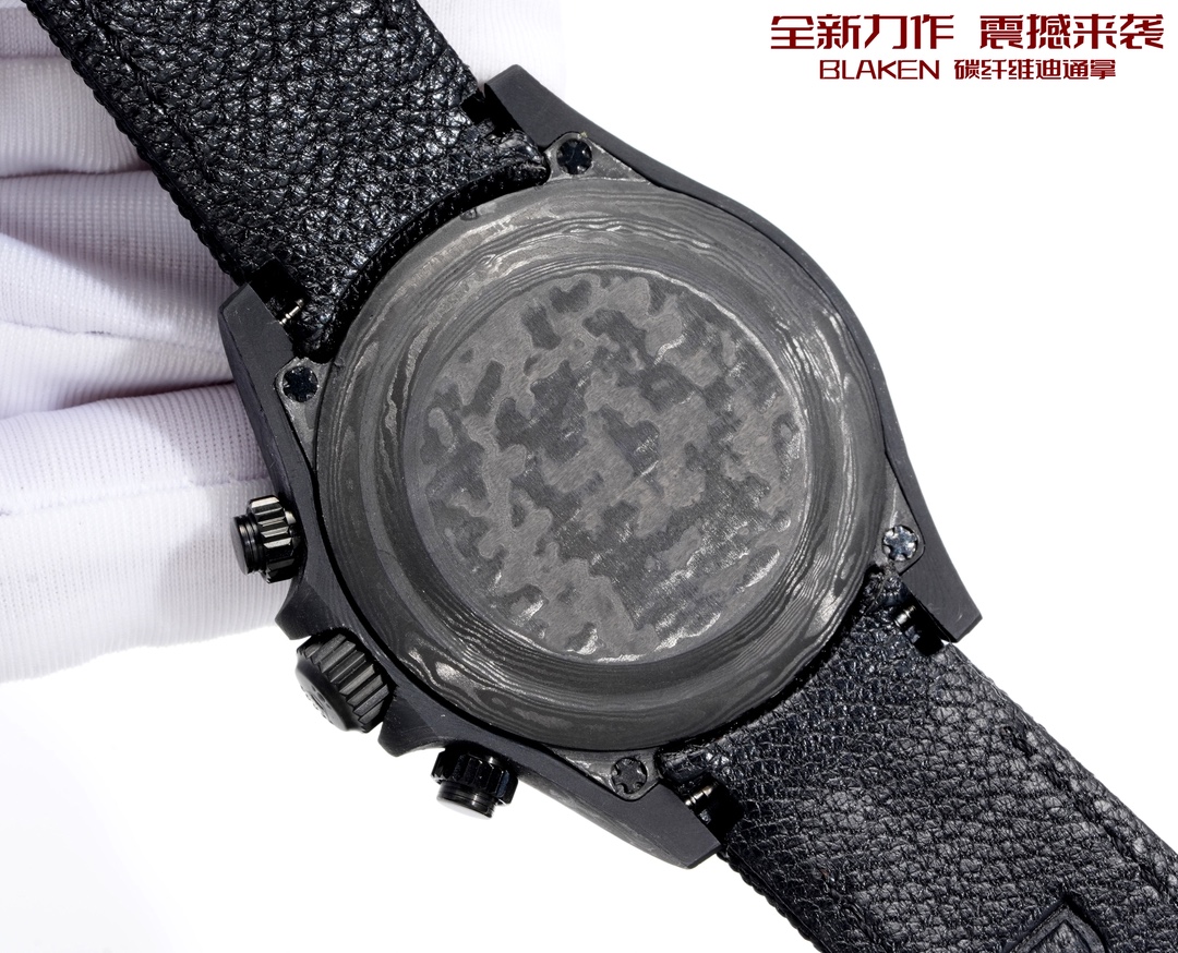 Rolex 原單 Daytona極簡黑面計時腕錶 碳纖維布帶款| 8 Rolex 原單 Daytona極簡黑面計時腕錶 碳纖維布帶款