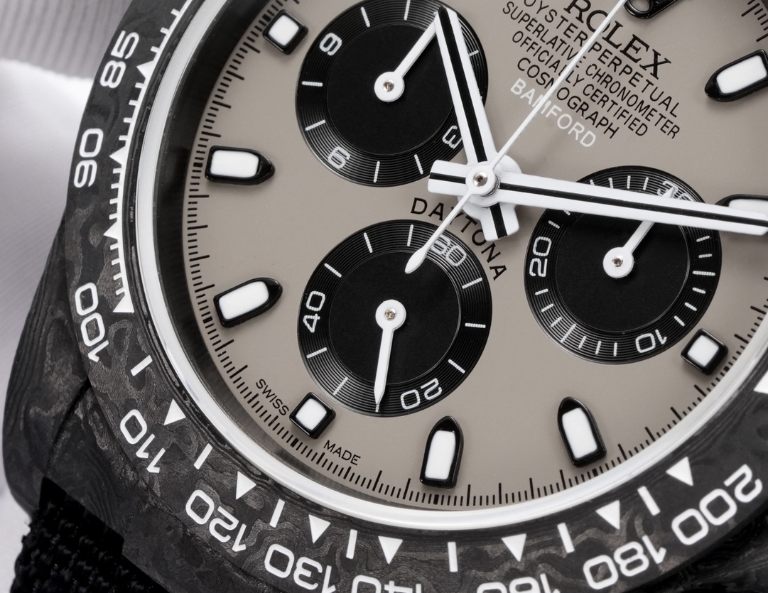 Rolex 高仿 Daytona香檳金面計時腕錶 碳纖維高端款| 9 Rolex 高仿 Daytona香檳金面計時腕錶 碳纖維高端款