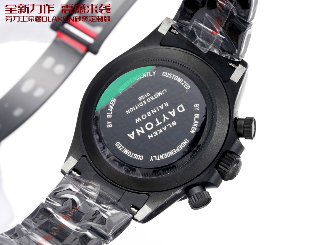 Rolex 高仿 Daytona灰面碳纖維計時腕錶 黑色運動款| 7 Rolex 高仿 Daytona灰面碳纖維計時腕錶 黑色運動款