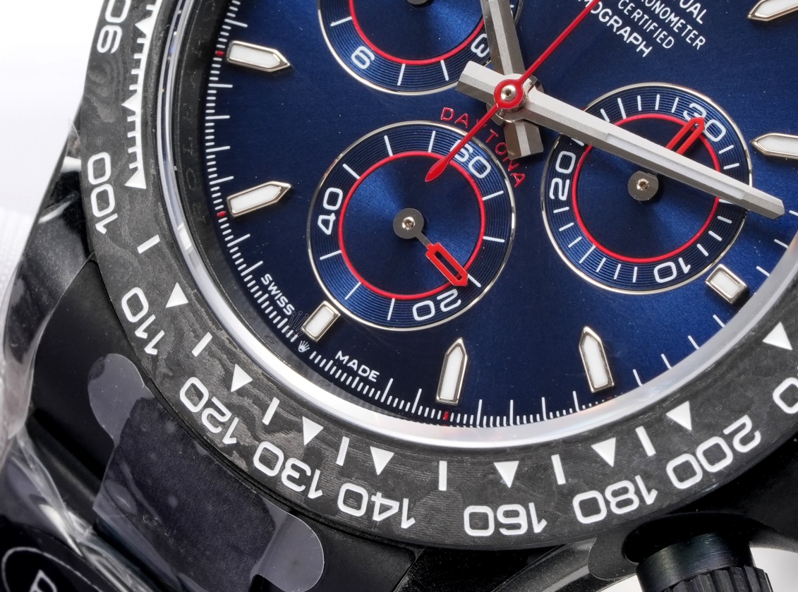Rolex 一比一 Daytona藍面紅針計時腕錶 運動風| 10 Rolex 一比一 Daytona藍面紅針計時腕錶 運動風