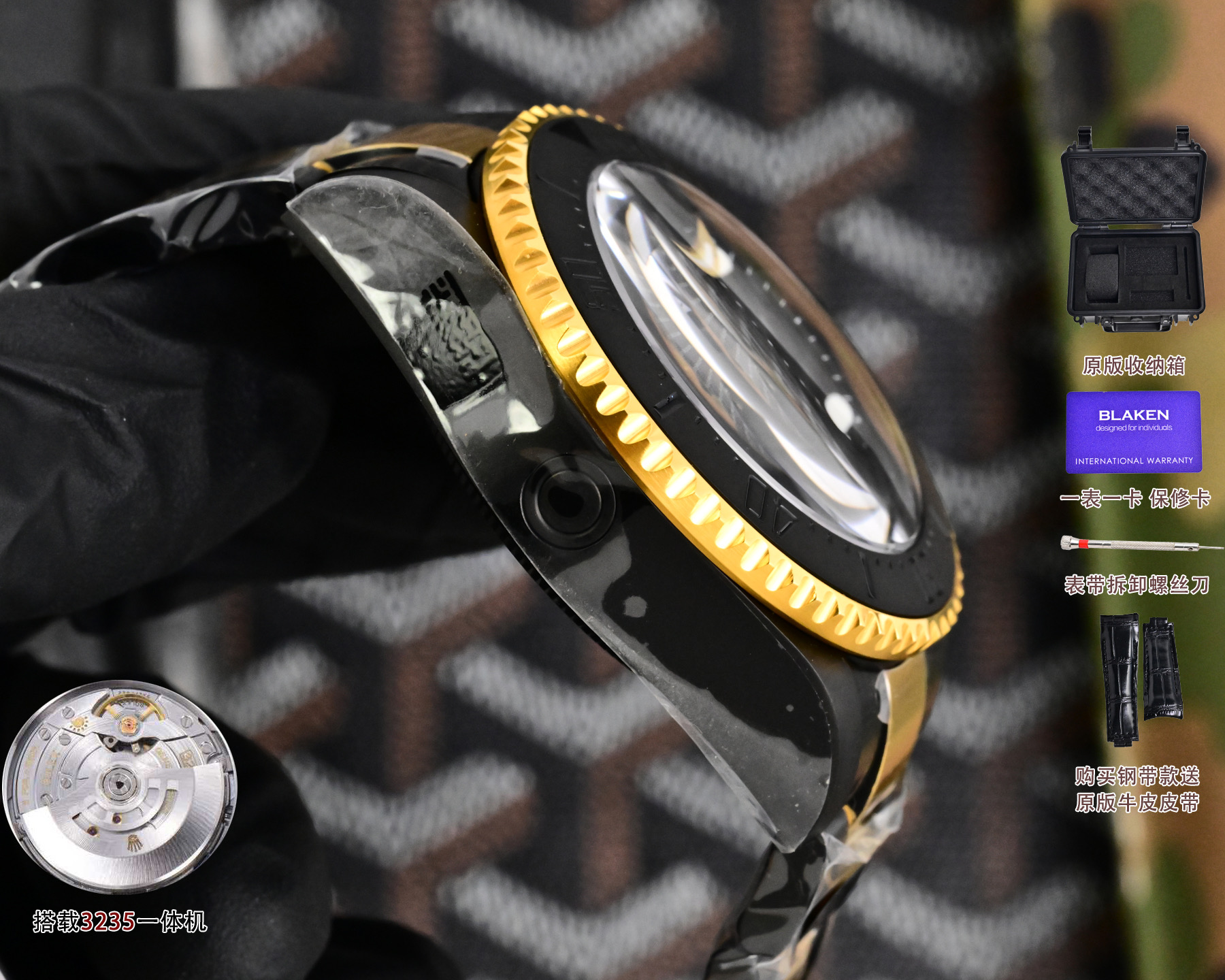 Rolex一比一Submariner黑金Sea-Dweller潜航者机械腕表| 10 Rolex一比一Submariner黑金Sea-Dweller潜航者机械腕表