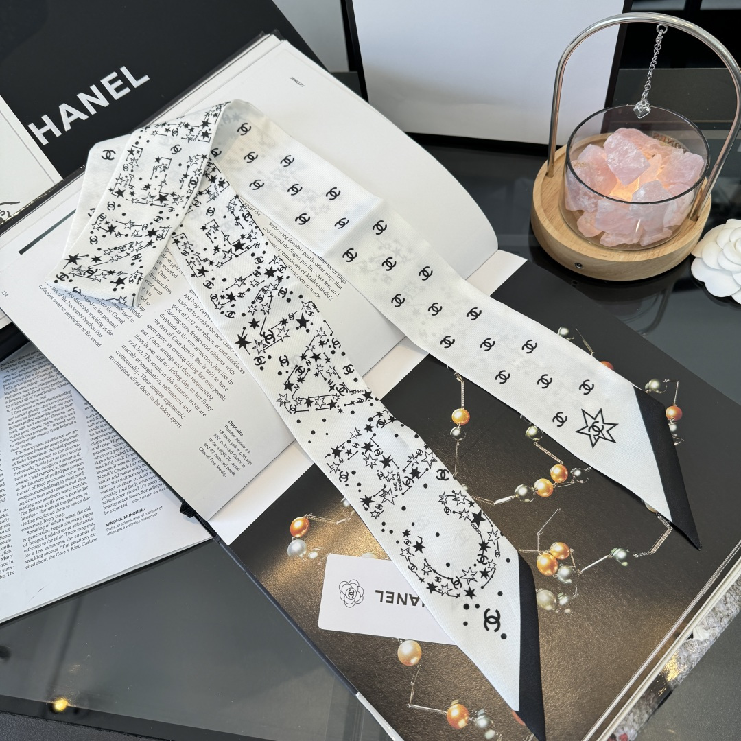 Chanel細長絲巾女 高仿小香風髮帶 一比一百搭飄帶圍巾| 7 Chanel細長絲巾女 高仿小香風髮帶 一比一百搭飄帶圍巾