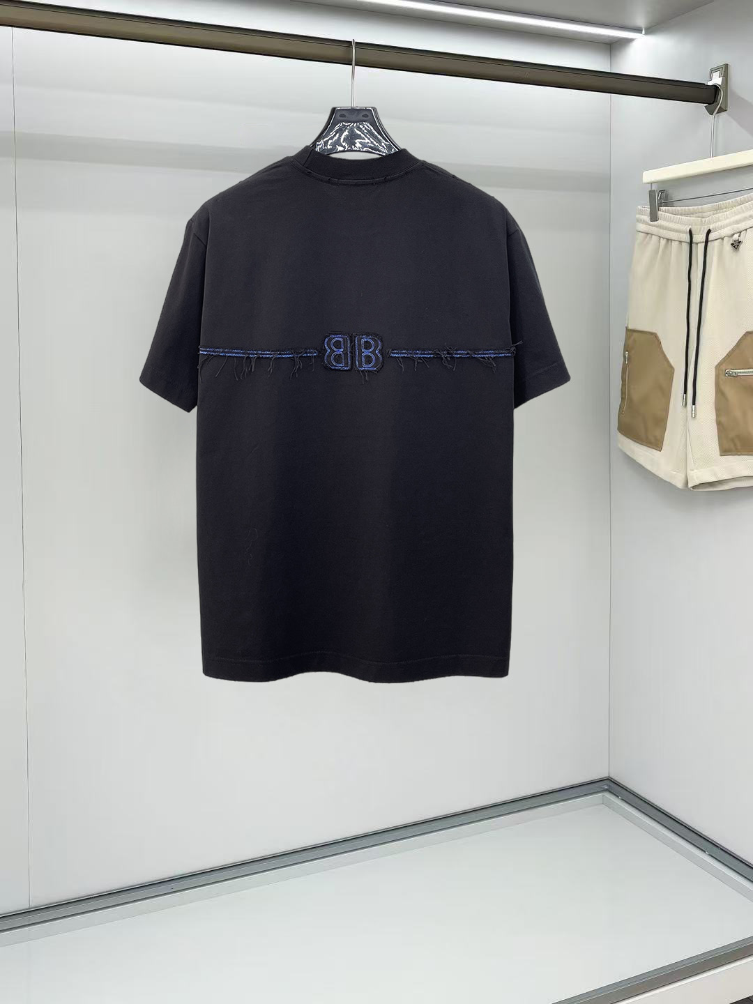 Balenciaga 一比一 男款短袖T恤 滴墨字母印花 潮流街頭風