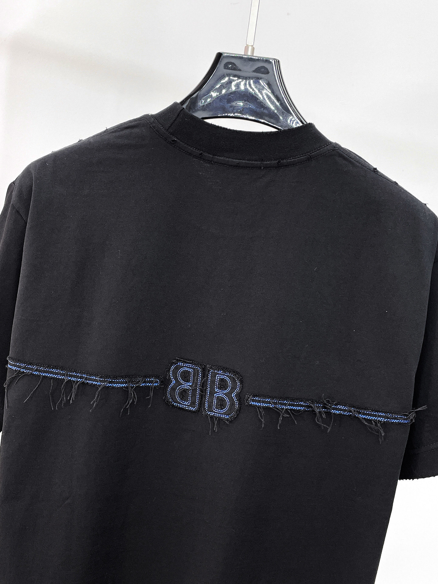 Balenciaga 一比一 男款短袖T恤 滴墨字母印花 潮流街頭風