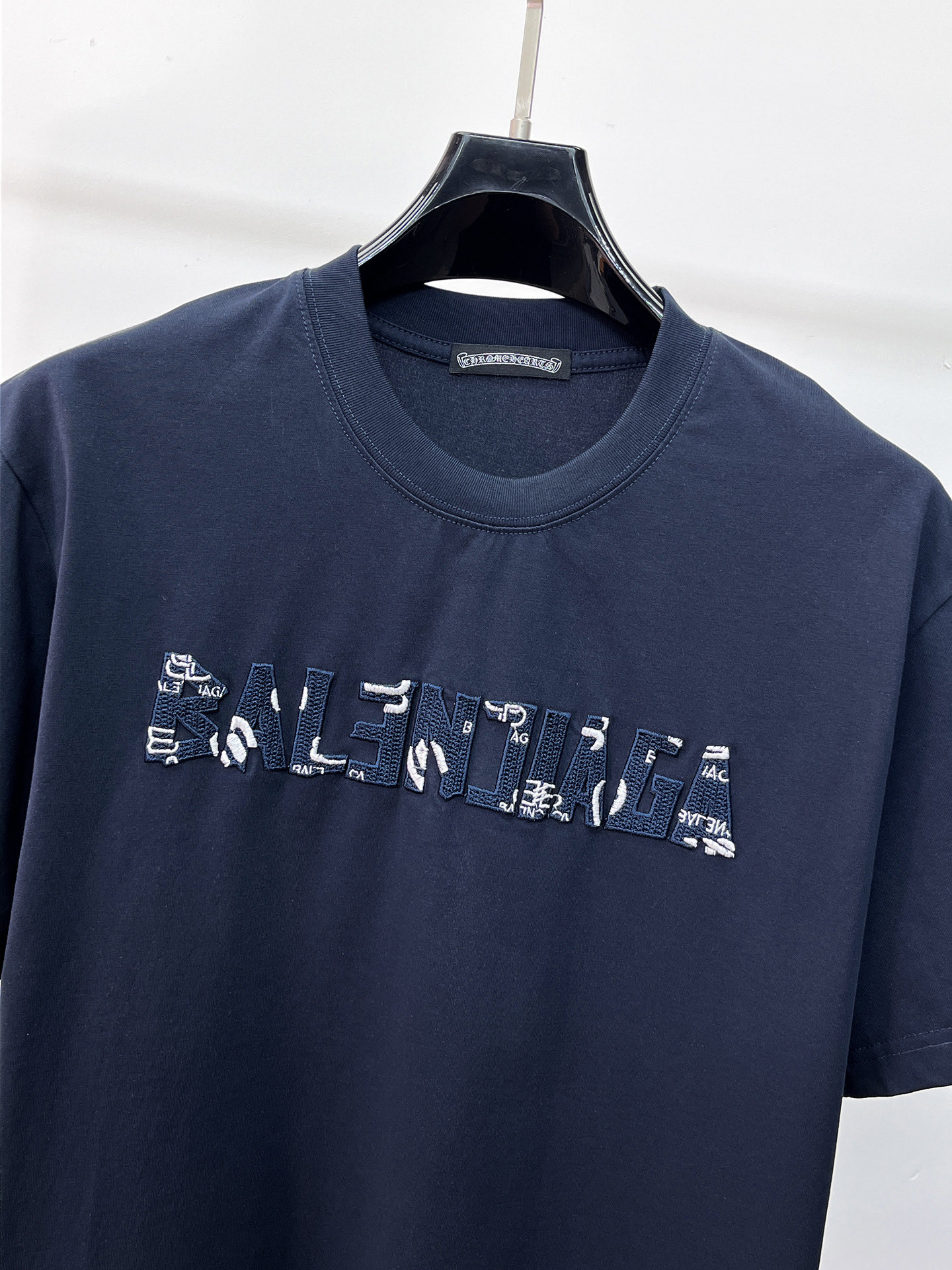 Balenciaga 一比一 男款短袖T恤 純色壓紋Logo設計 簡約百搭款| 13 Balenciaga 一比一 男款短袖T恤 純色壓紋Logo設計 簡約百搭款