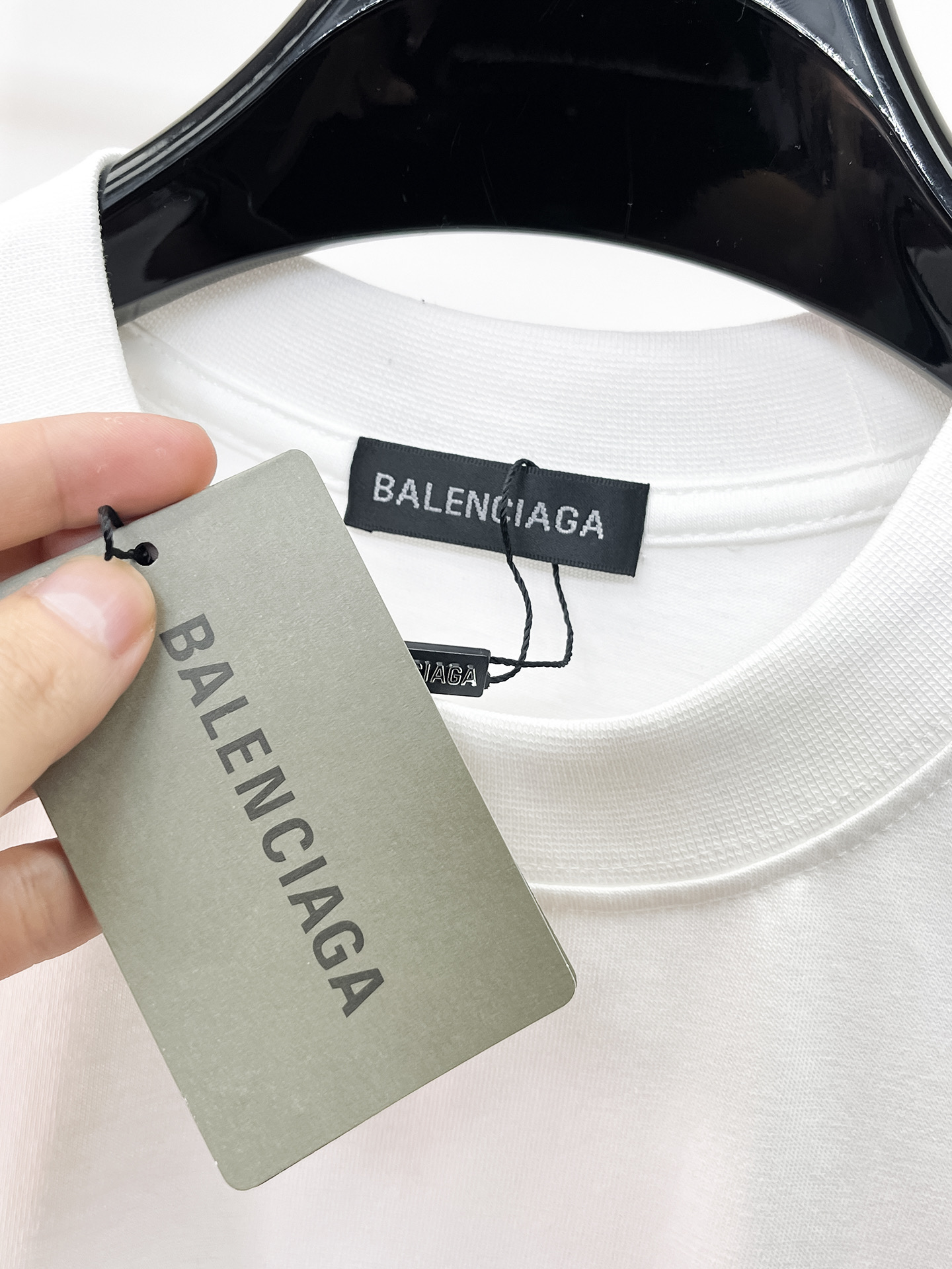 Balenciaga A貨 男款短袖T恤 拼接字母設計 潮流寬鬆款