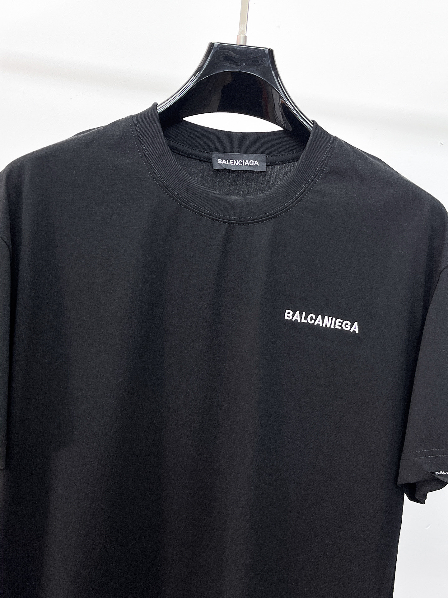 Balenciaga 一比一 男款 拼接圖案短袖T恤 潮流設計款