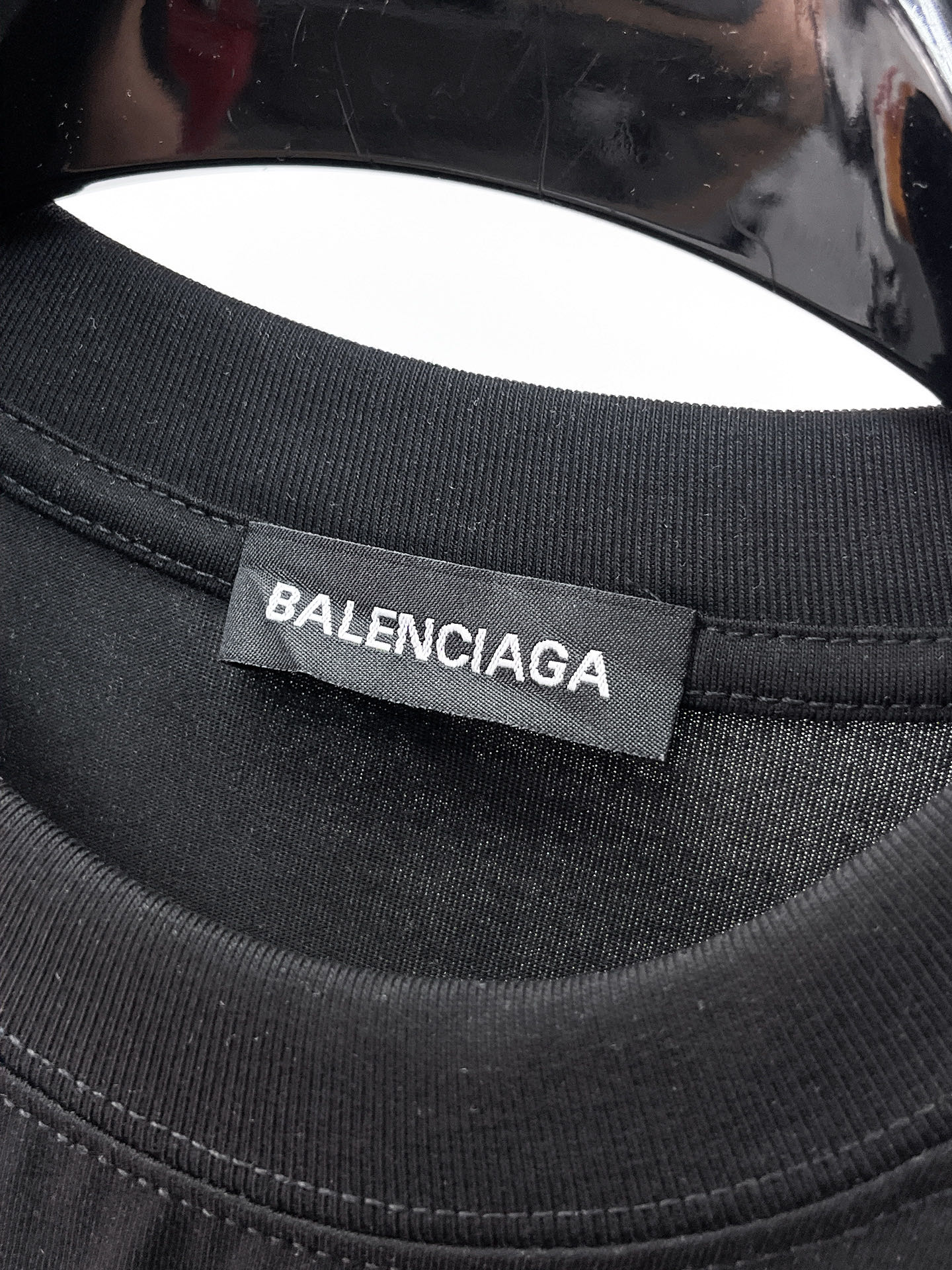 Balenciaga 一比一 男款 拼接圖案短袖T恤 潮流設計款