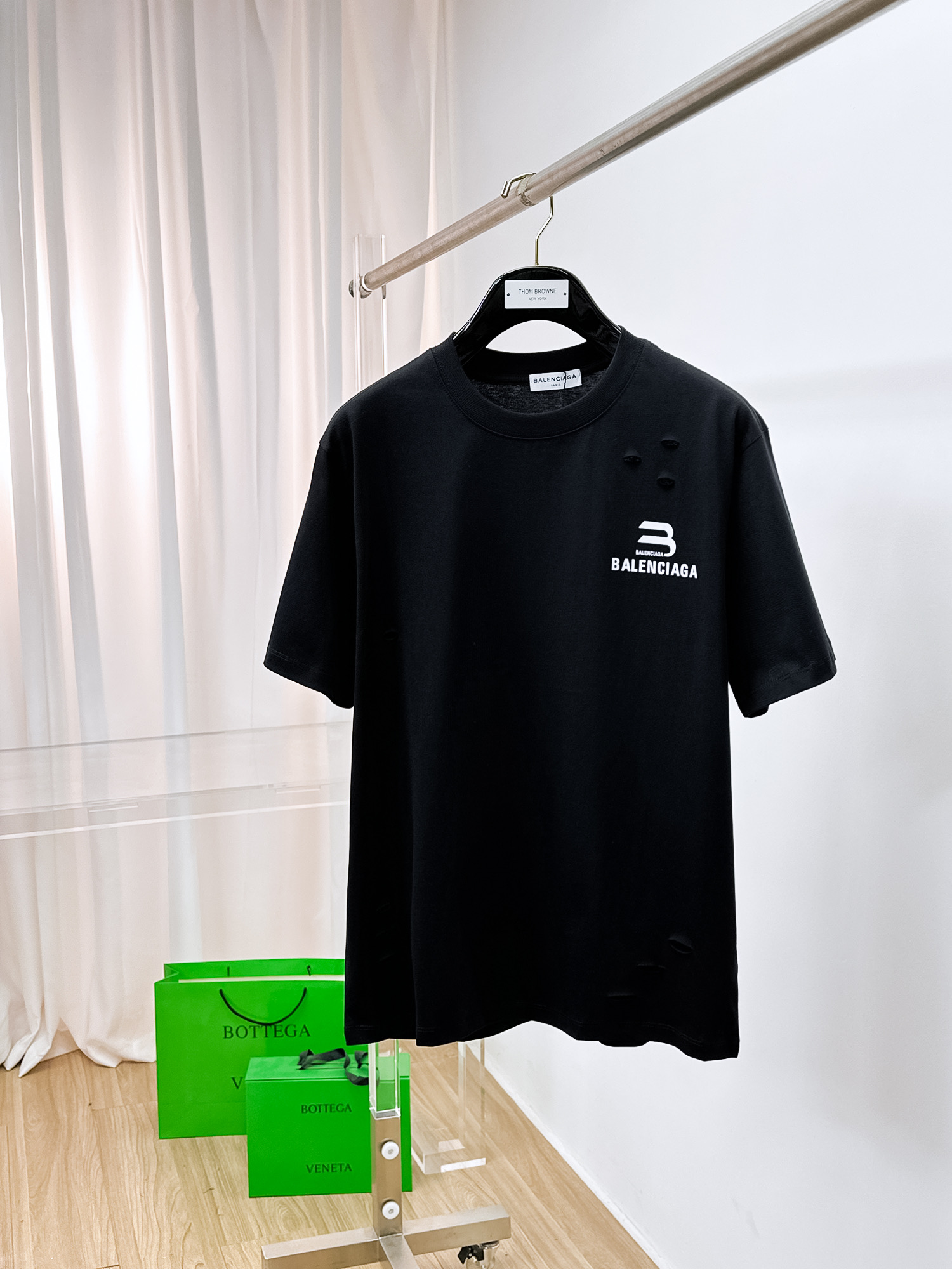 Balenciaga A貨 男款B字LOGO印花短袖T恤 簡約百搭款