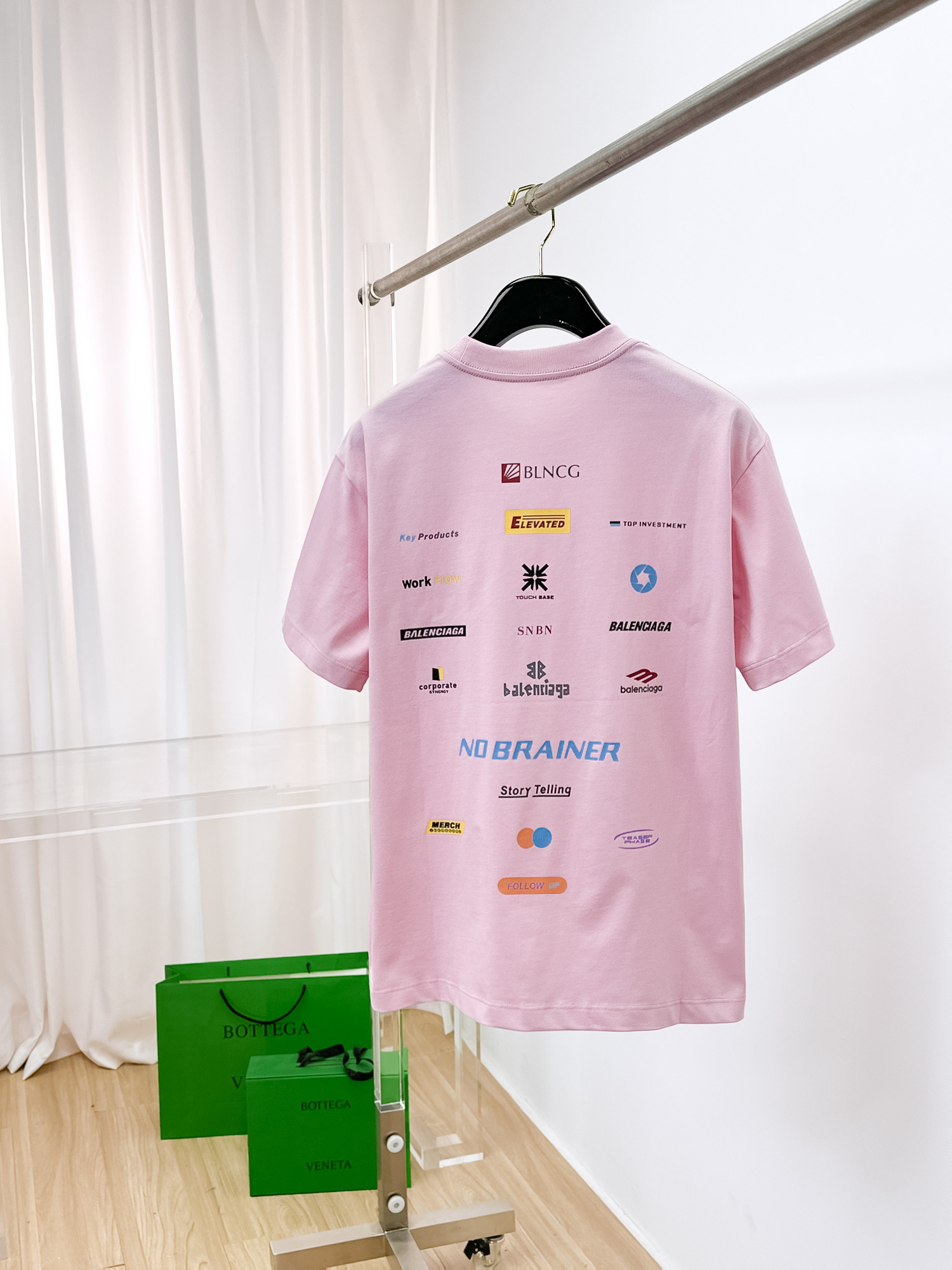 Balenciaga 復刻 男款刺繡LOGO短袖T恤 基礎百搭款