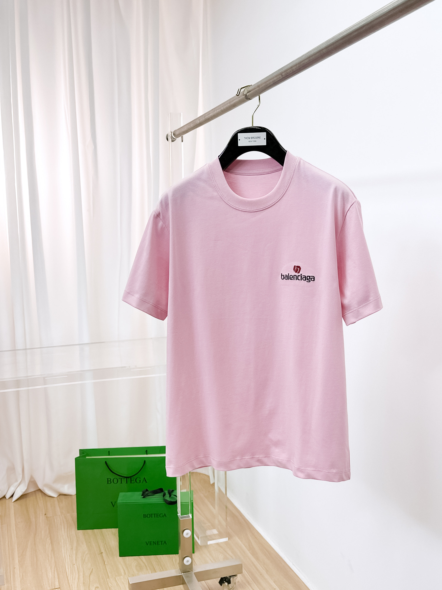 Balenciaga 復刻 男款刺繡LOGO短袖T恤 基礎百搭款