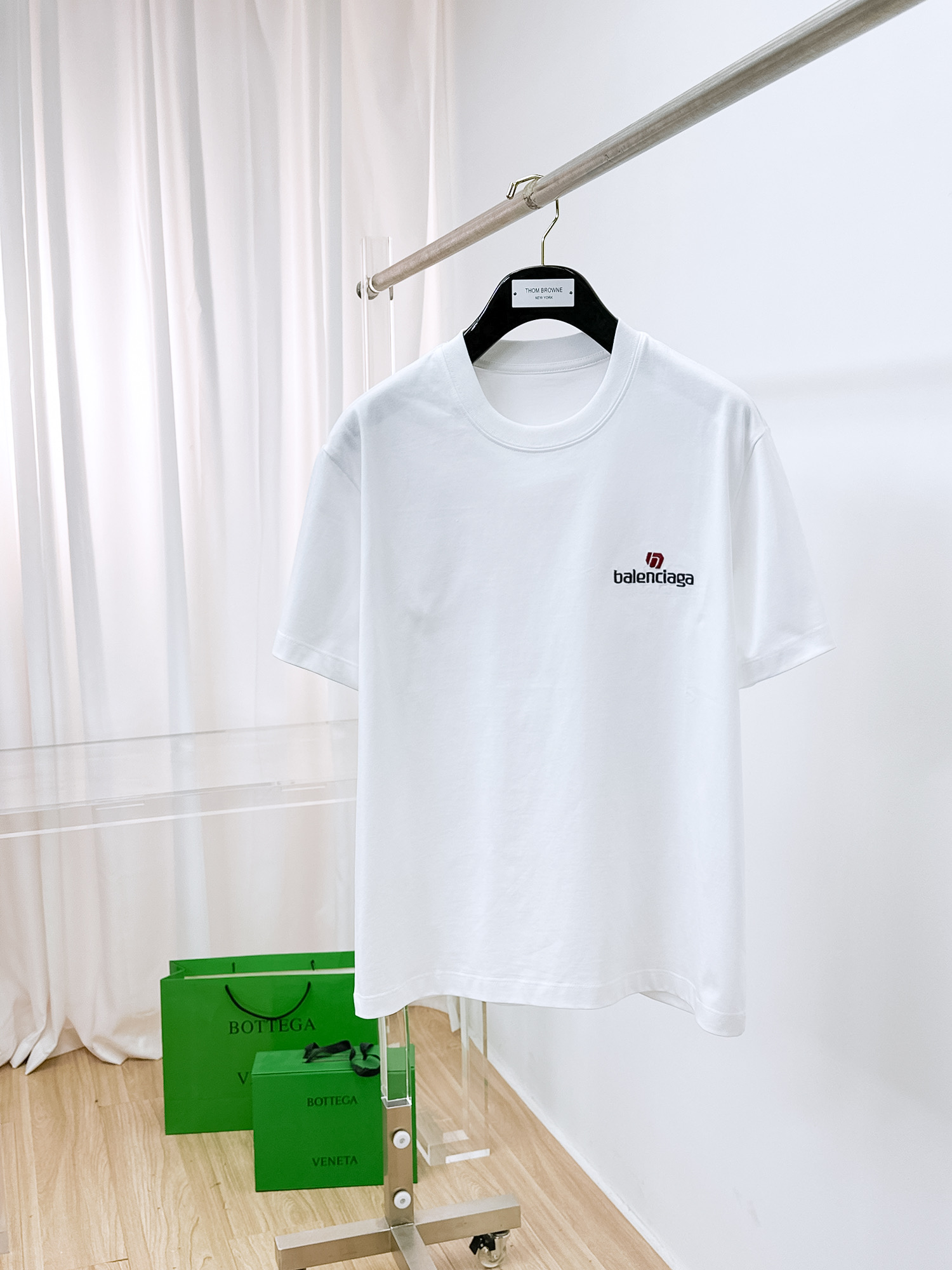 Balenciaga 一比一 男款簡約LOGO短袖T恤 百搭基礎款
