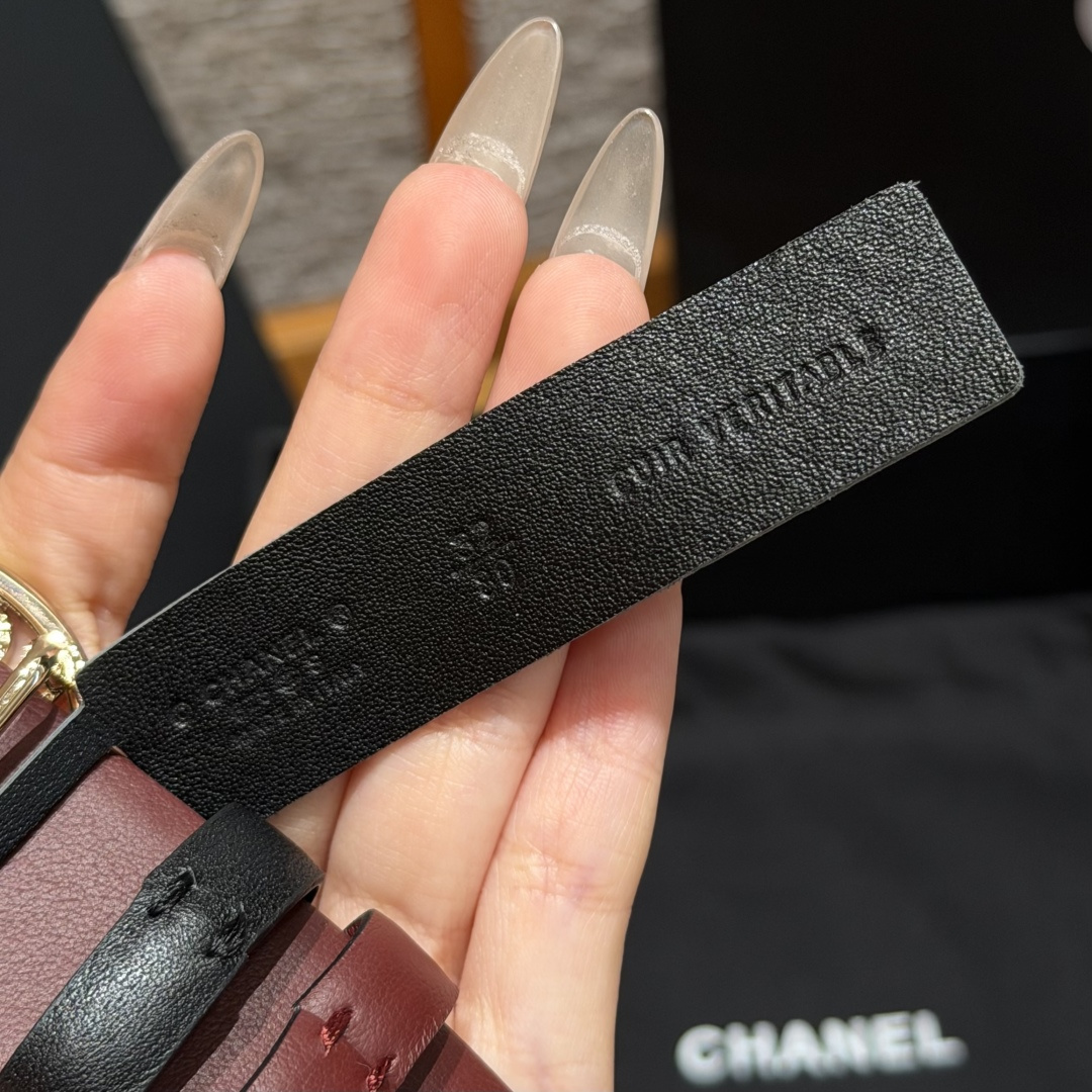 Chanel 一比一 女款珍珠雙C圓扣皮帶 黑色百搭腰帶 經典精品款| 9 Chanel 一比一 女款珍珠雙C圓扣皮帶 黑色百搭腰帶 經典精品款