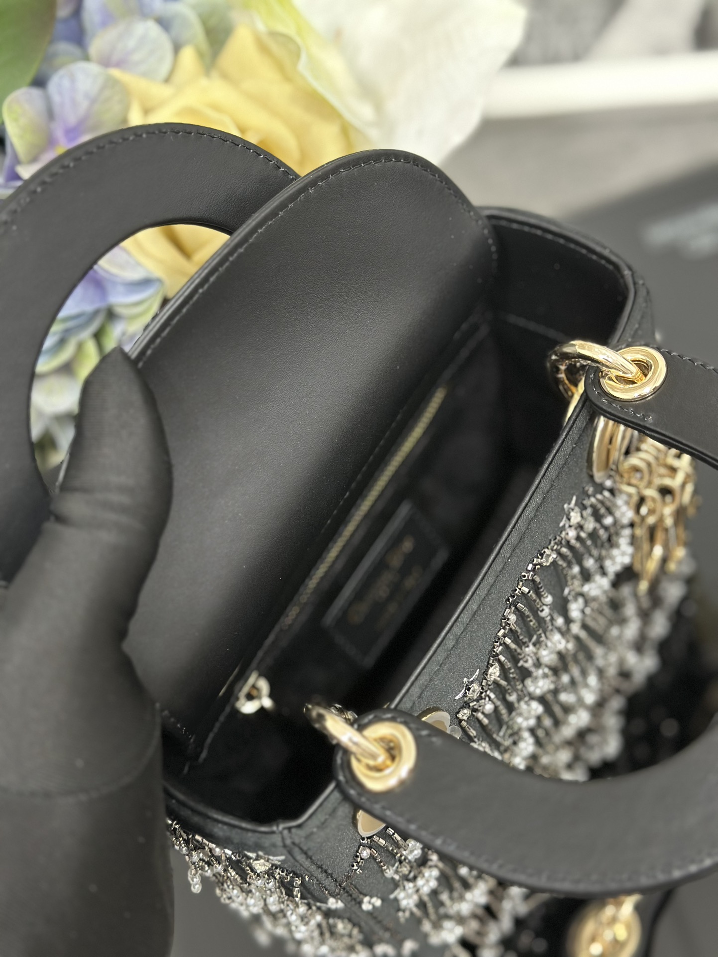 Dior 高仿 女款 Lady 星光流蘇珍珠手提包 名媛氣質款| 8 Dior 高仿 女款 Lady 星光流蘇珍珠手提包 名媛氣質款