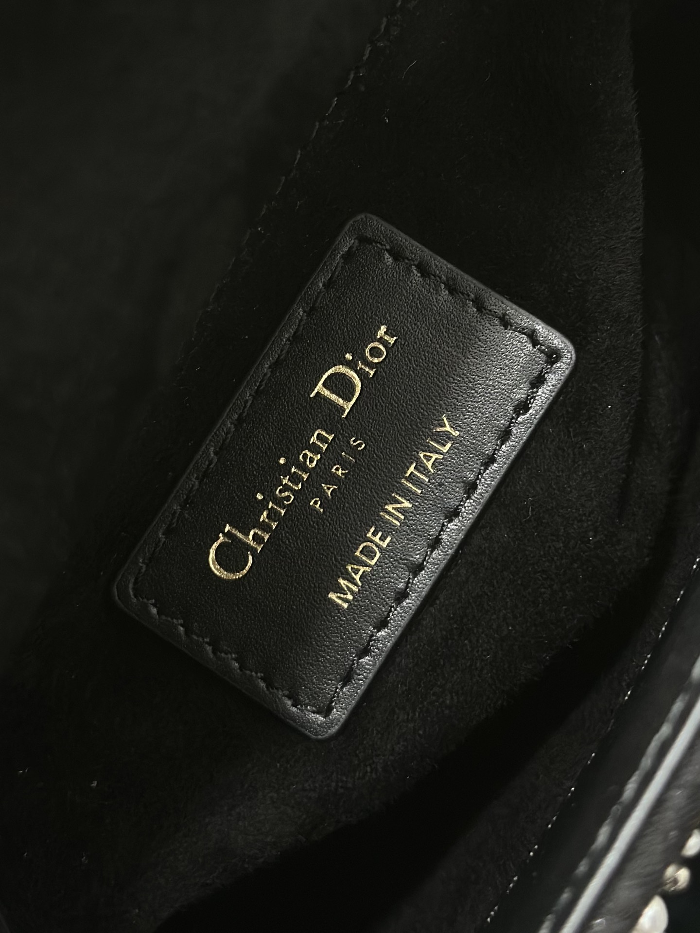 Dior 高仿 女款 Lady 黑色金線刺繡手提包 高端質感款| 7 Dior 高仿 女款 Lady 黑色金線刺繡手提包 高端質感款