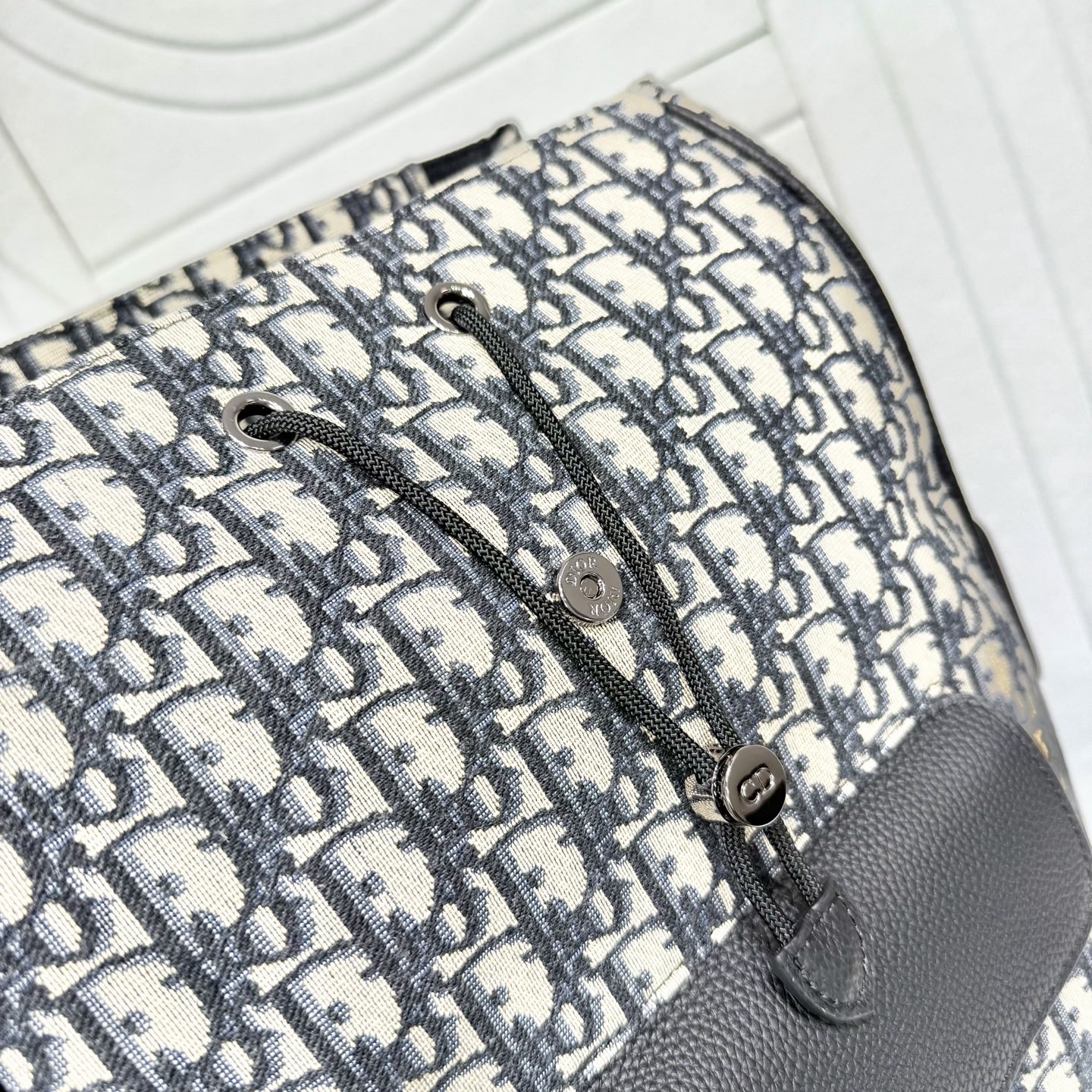 Dior A貨 Oblique 經典老花翻蓋後背包 雙肩休閒旅行包