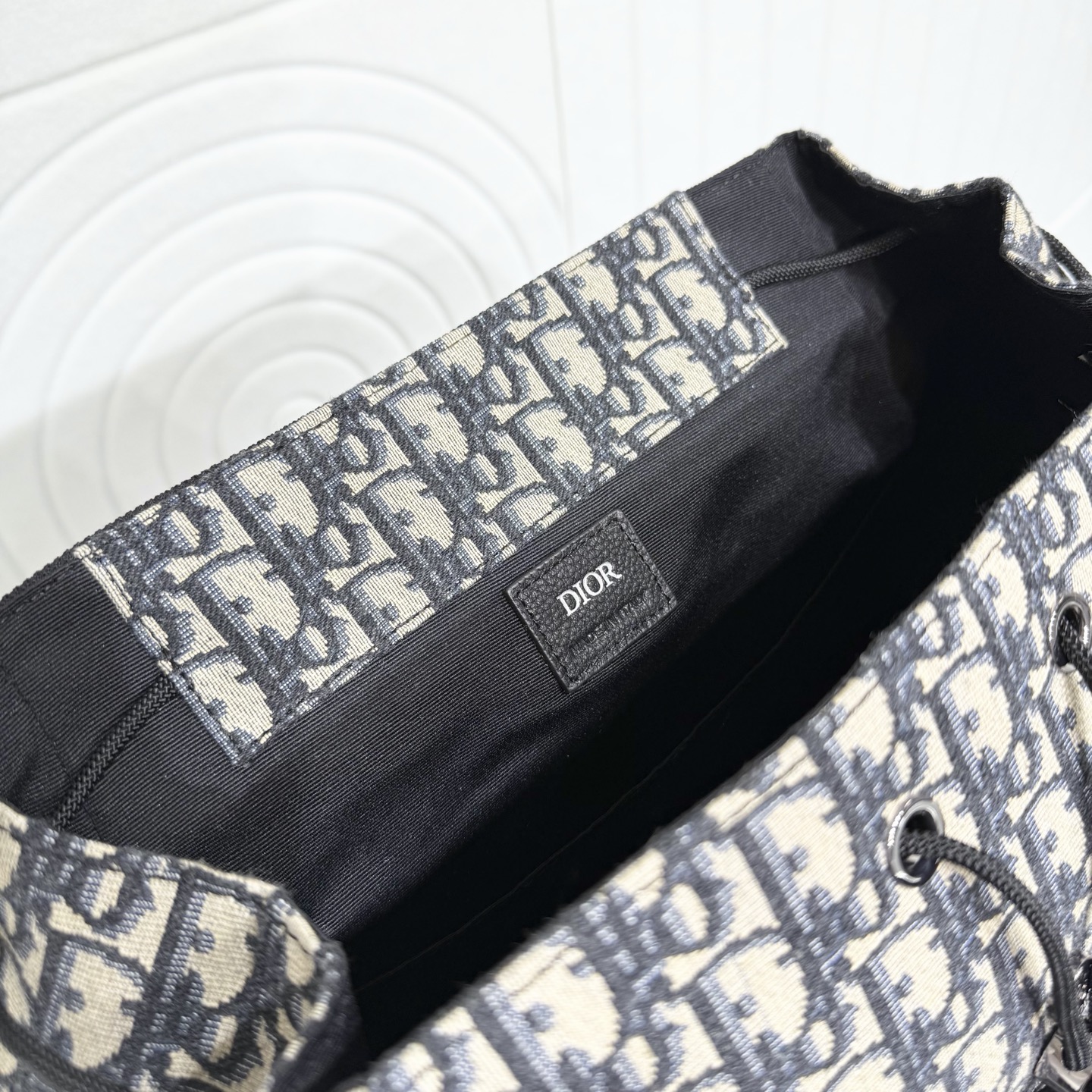 Dior A貨 Oblique 經典老花翻蓋後背包 雙肩休閒旅行包