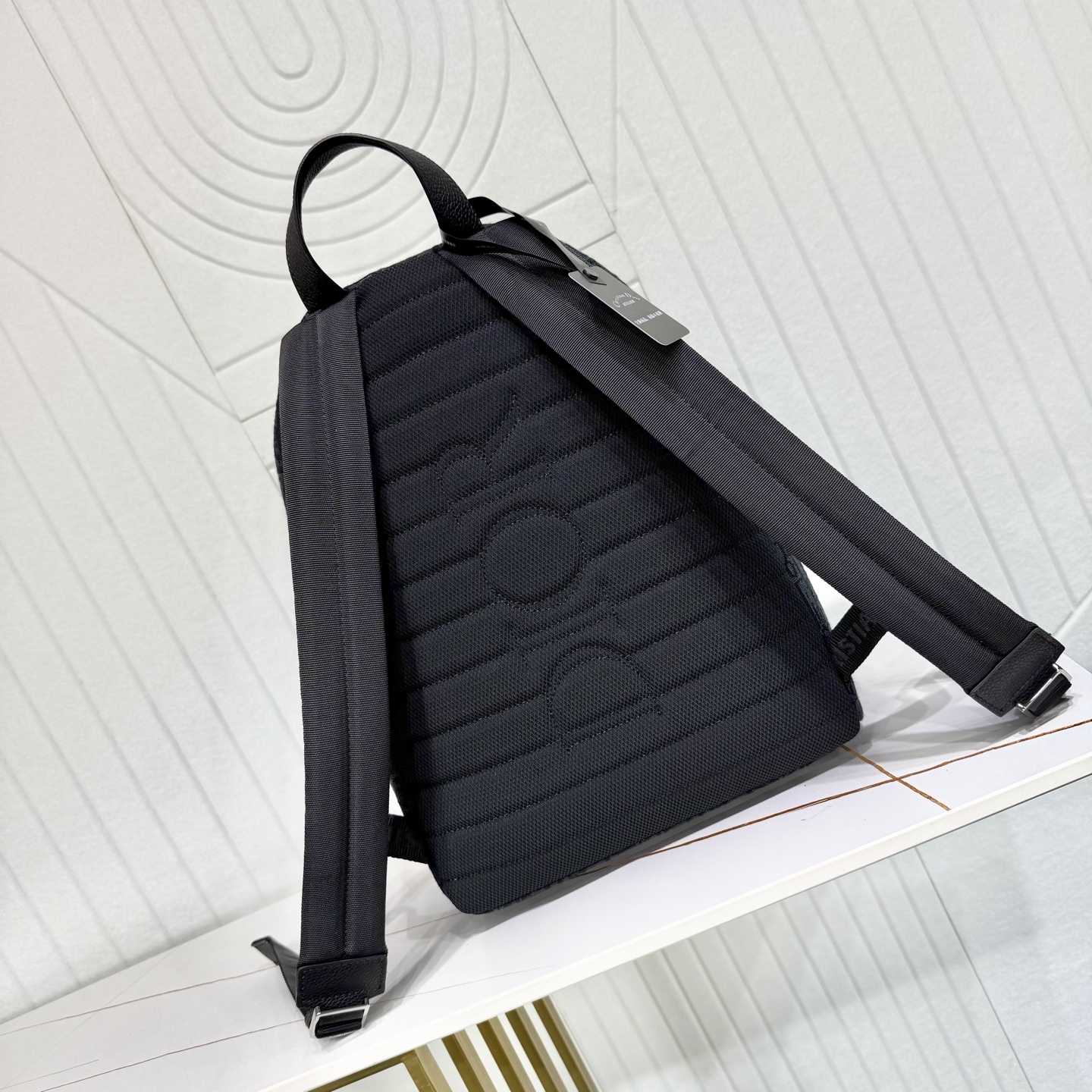 Dior 原單 深色老花拉鍊後背包 多功能雙肩包 休閒旅行款