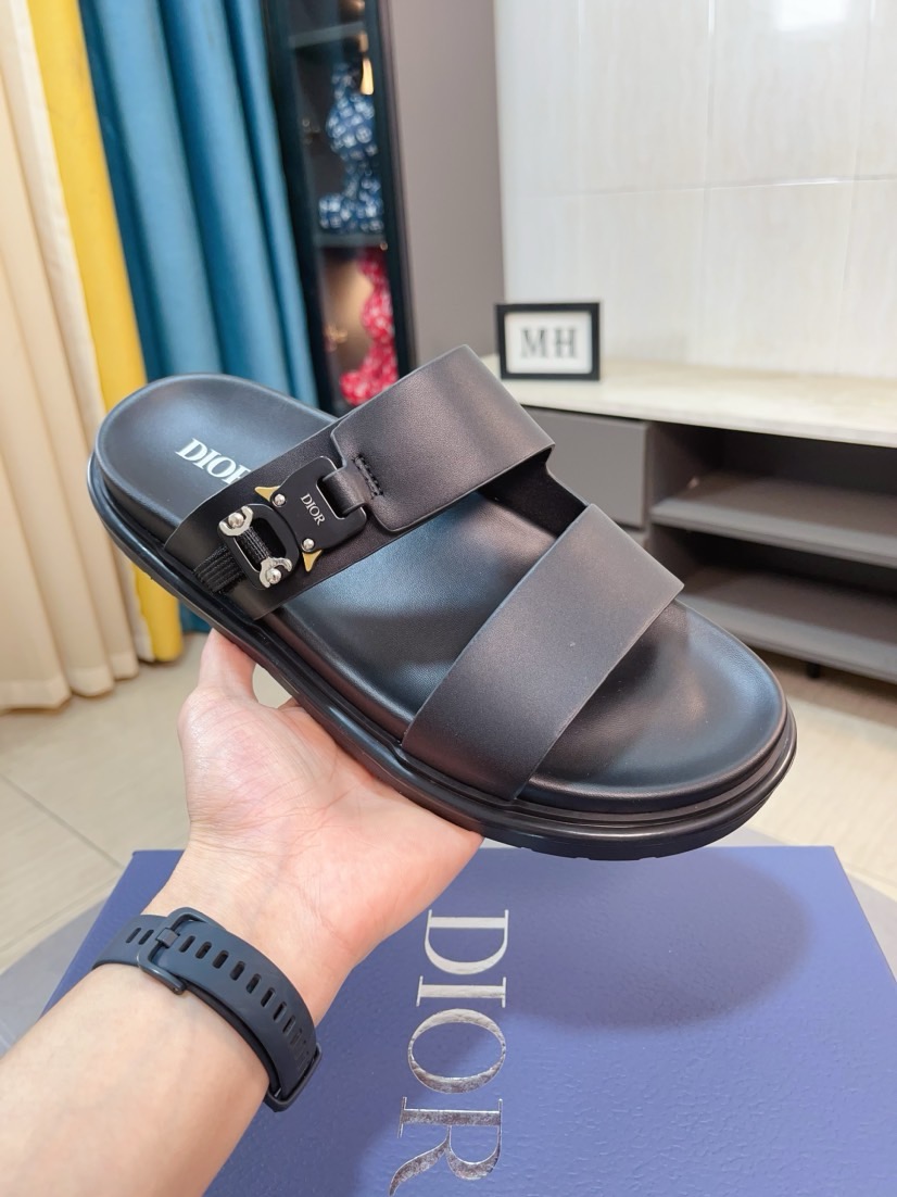 Dior原單男士雙帶設計涼拖戶外休閒風格舒適耐穿精品款| 13 Dior原單男士雙帶設計涼拖戶外休閒風格舒適耐穿精品款