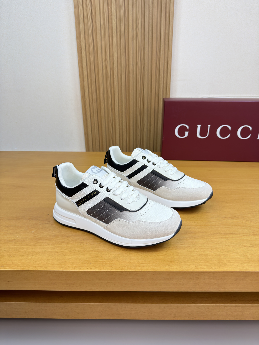 GUCCI 一比一男款撞色拼接運動鞋 輕量休閒跑鞋 百搭款| 3 GUCCI 一比一男款撞色拼接運動鞋 輕量休閒跑鞋 百搭款