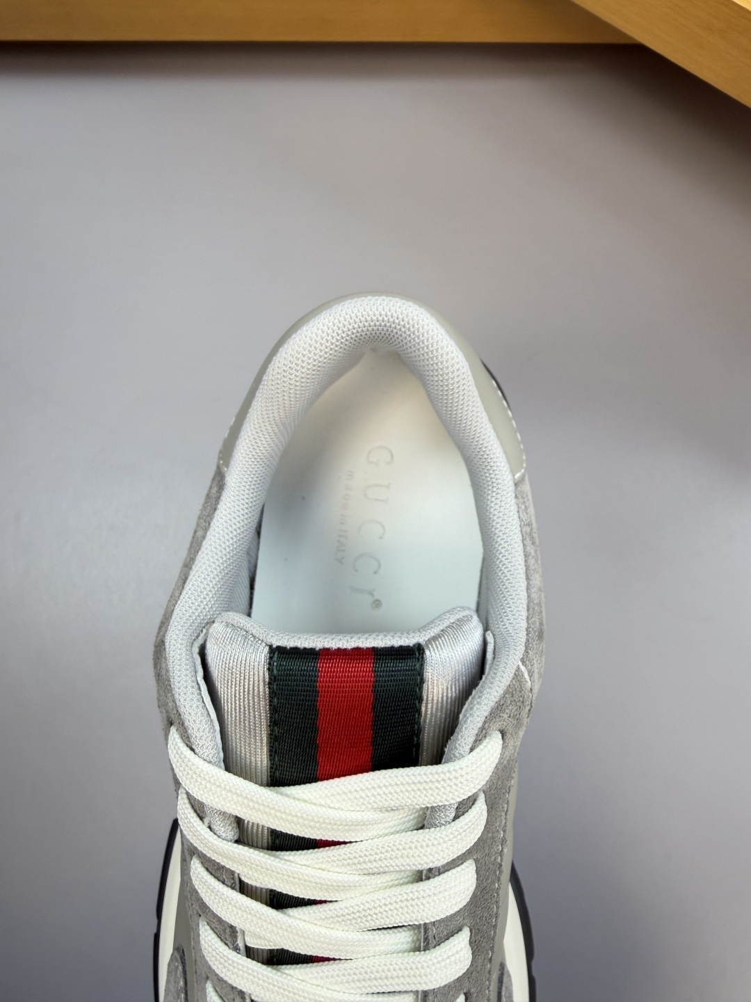 GUCCI 原單男款麂皮拼接休閒鞋 復古慢跑鞋 時尚百搭款| 9 GUCCI 原單男款麂皮拼接休閒鞋 復古慢跑鞋 時尚百搭款