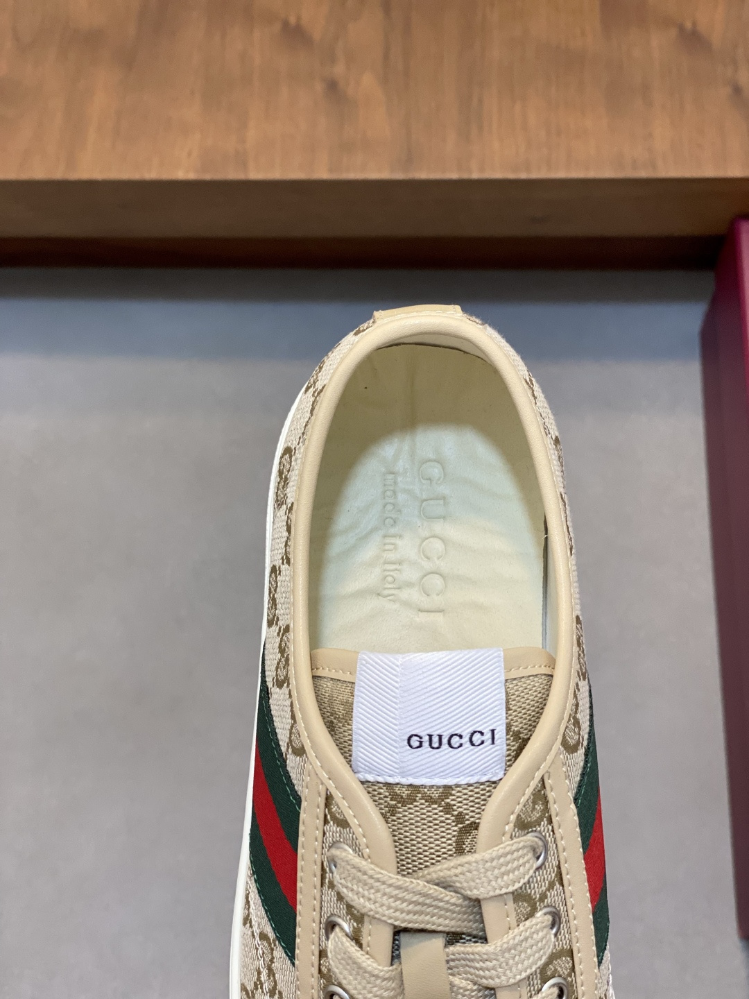 GUCCI A貨男款老花低筒休閒鞋 經典織帶百搭運動鞋| 9 GUCCI A貨男款老花低筒休閒鞋 經典織帶百搭運動鞋