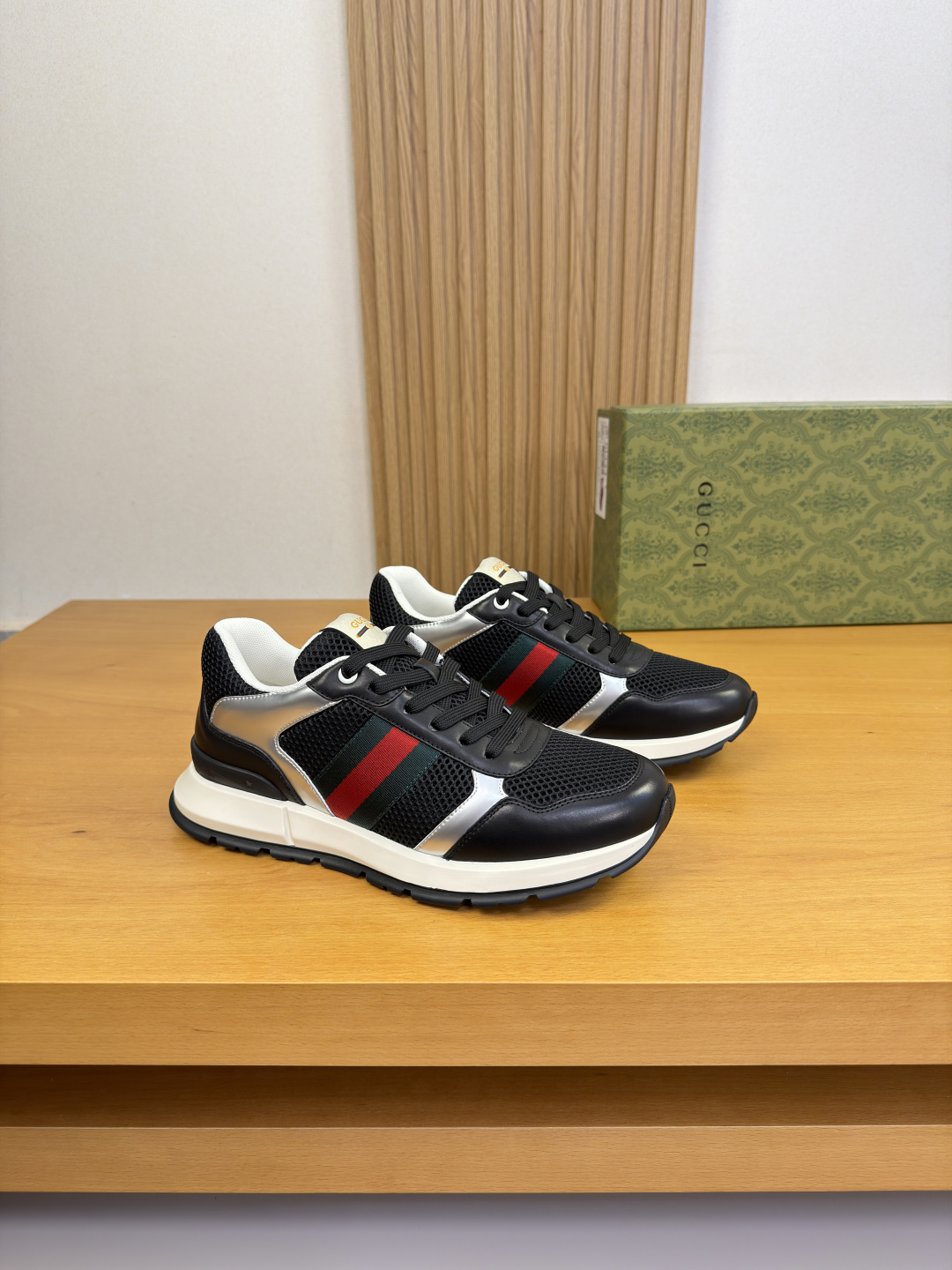 Gucci A貨撞色織帶網布運動鞋 輕量透氣休閒男鞋| 3 Gucci A貨撞色織帶網布運動鞋 輕量透氣休閒男鞋