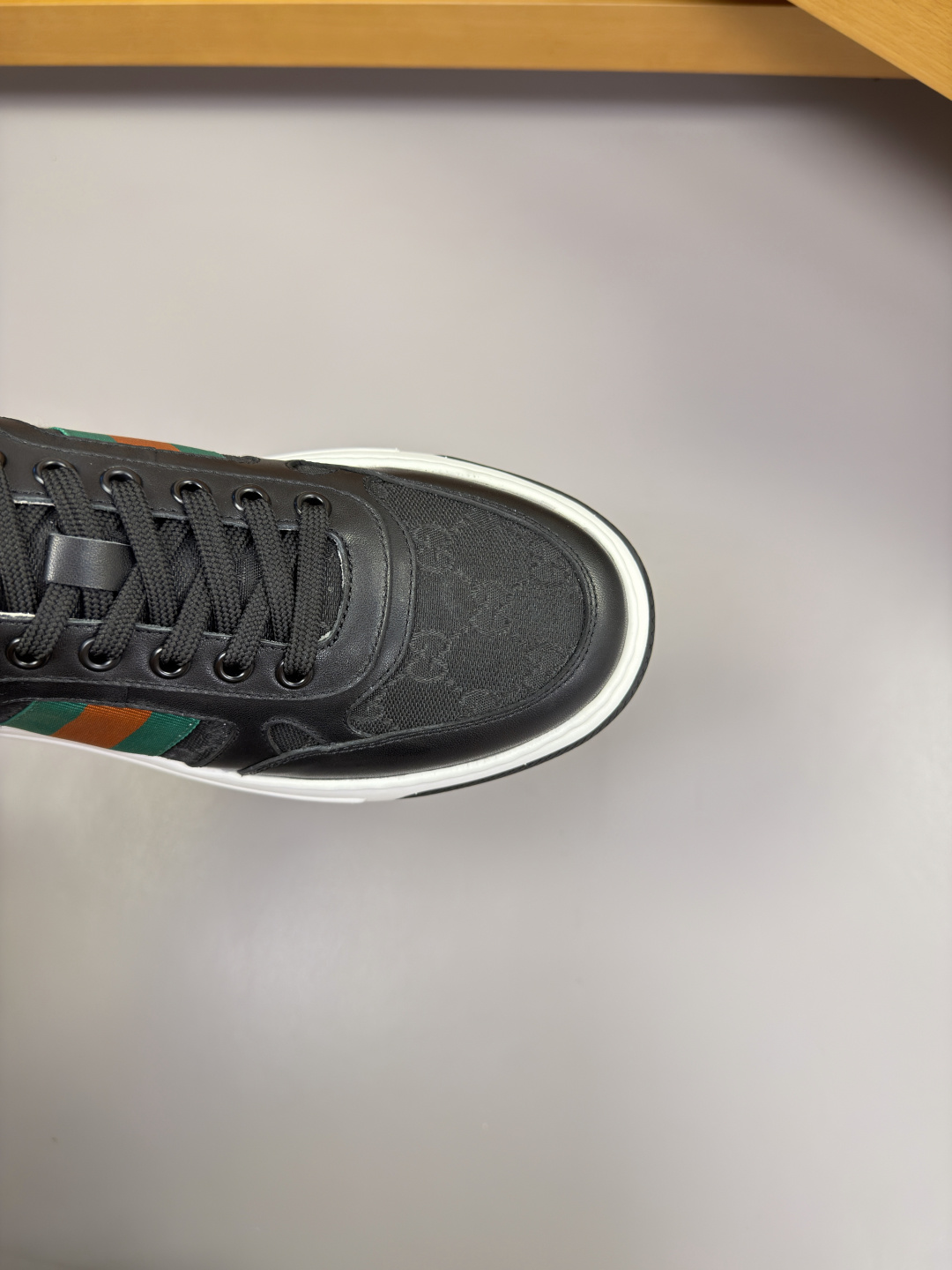 Gucci 高仿復古條紋休閒板鞋 百搭低筒潮流男鞋