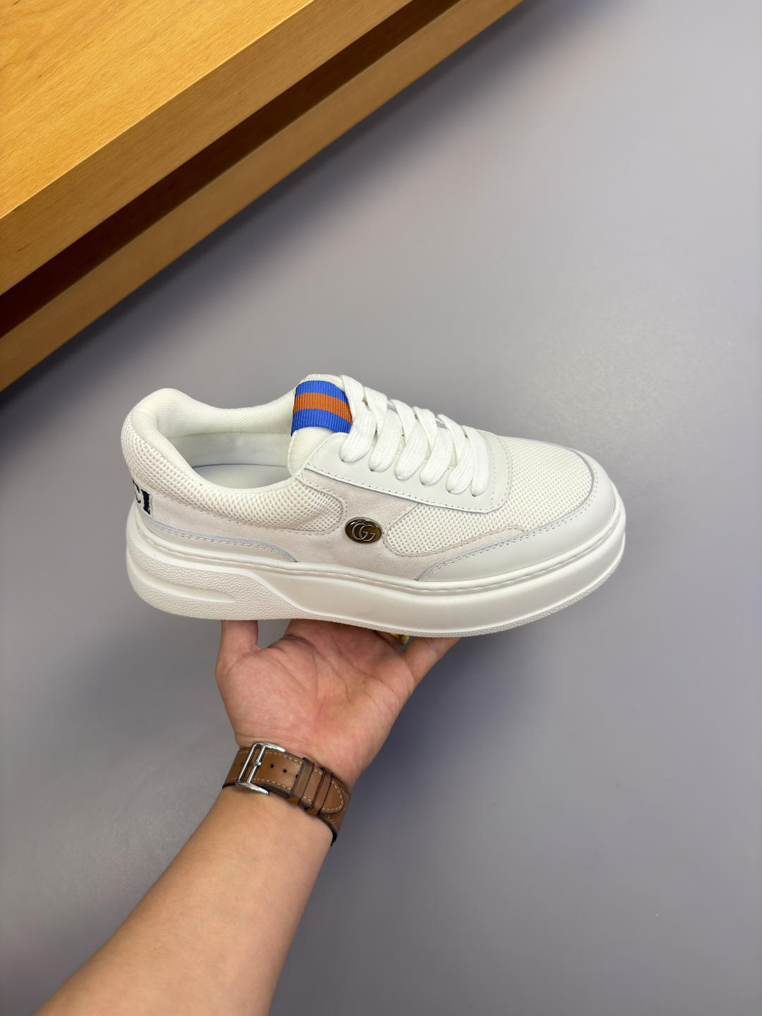 Gucci 高仿透氣網布厚底運動鞋 輕量舒適休閒鞋| 12 Gucci 高仿透氣網布厚底運動鞋 輕量舒適休閒鞋