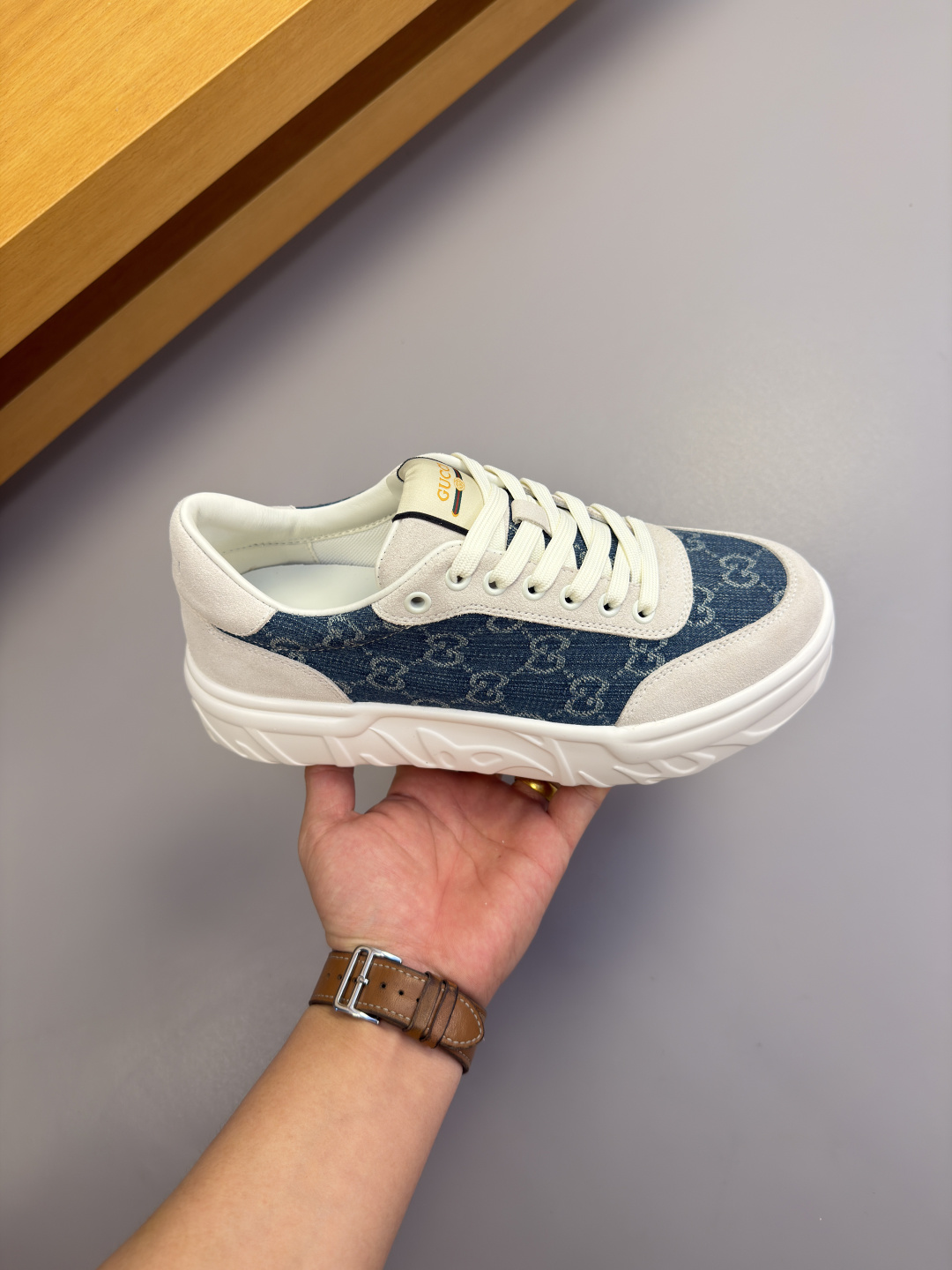 Gucci 一比一丹寧GG老花休閒鞋 百搭厚底精品鞋| 12 Gucci 一比一丹寧GG老花休閒鞋 百搭厚底精品鞋