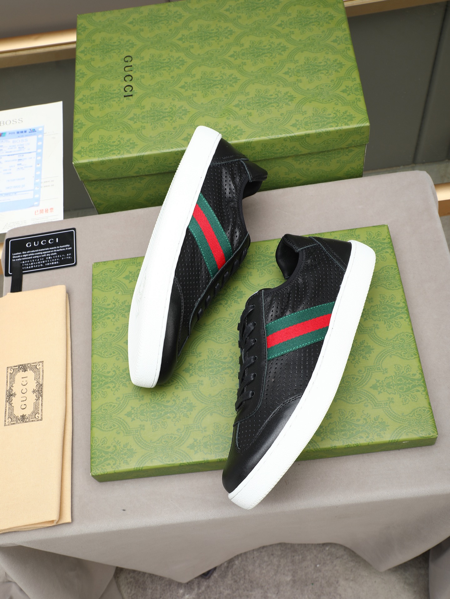 Gucci A貨黑色紅綠織帶休閒鞋 精品百搭運動鞋| 9 Gucci A貨黑色紅綠織帶休閒鞋 精品百搭運動鞋