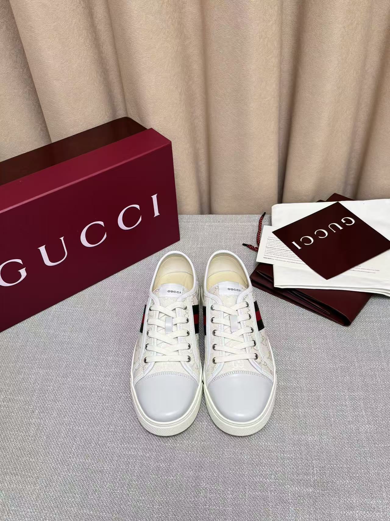 GUCCI 一比一 男款 經典條紋低筒板鞋 清新百搭款| 11 GUCCI 一比一 男款 經典條紋低筒板鞋 清新百搭款