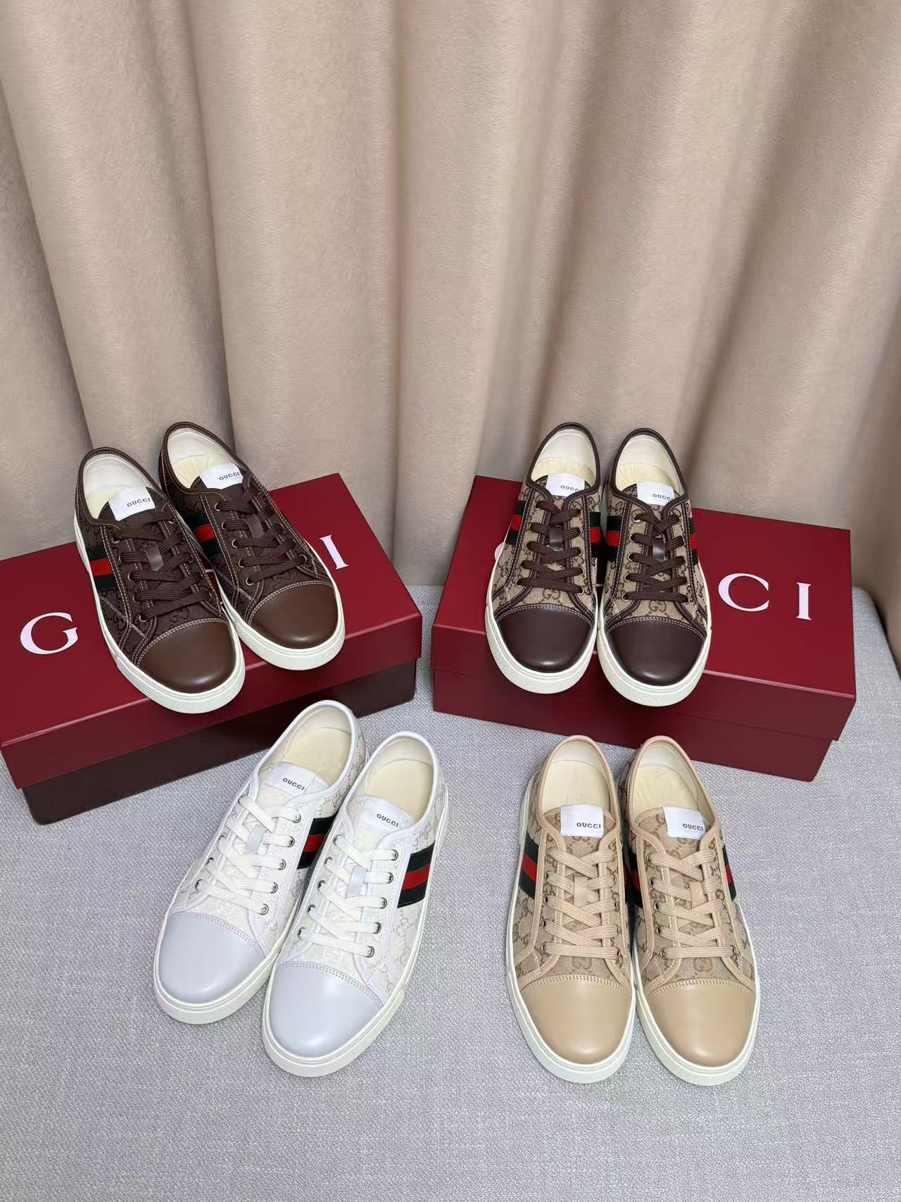GUCCI 一比一 男款 經典條紋低筒板鞋 清新百搭款| 7 GUCCI 一比一 男款 經典條紋低筒板鞋 清新百搭款