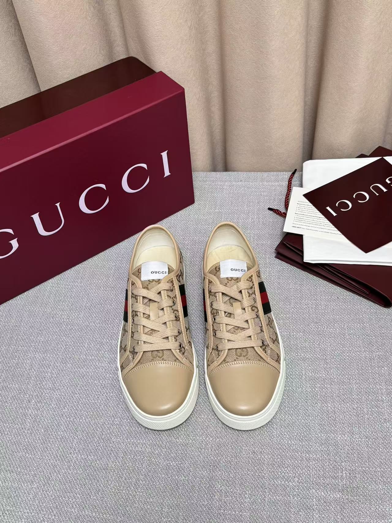 GUCCI 一比一 男款 GG老花低筒休閒鞋 輕奢百搭款| 12 GUCCI 一比一 男款 GG老花低筒休閒鞋 輕奢百搭款