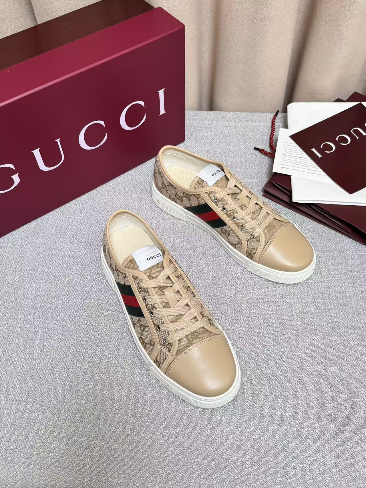 GUCCI 一比一 男款 GG老花低筒休閒鞋 輕奢百搭款| 11 GUCCI 一比一 男款 GG老花低筒休閒鞋 輕奢百搭款