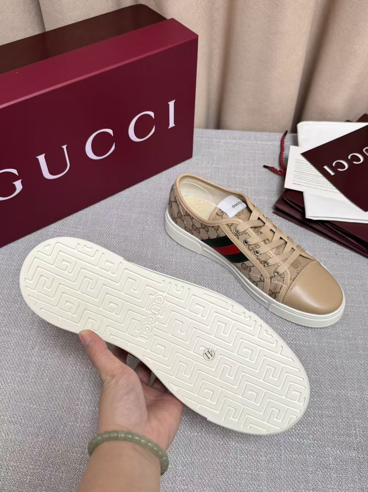 GUCCI 一比一 男款 GG老花低筒休閒鞋 輕奢百搭款| 10 GUCCI 一比一 男款 GG老花低筒休閒鞋 輕奢百搭款