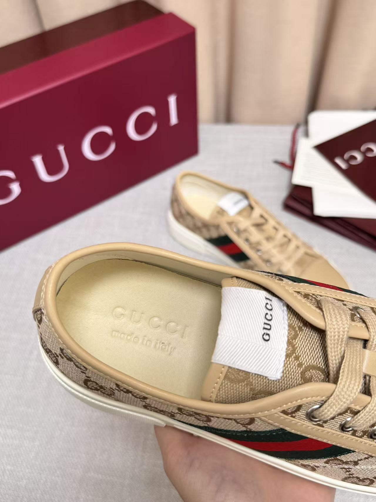 GUCCI 一比一 男款 GG老花低筒休閒鞋 輕奢百搭款| 9 GUCCI 一比一 男款 GG老花低筒休閒鞋 輕奢百搭款