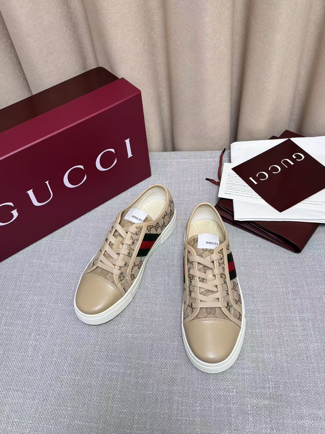GUCCI 一比一 男款 GG老花低筒休閒鞋 輕奢百搭款| 8 GUCCI 一比一 男款 GG老花低筒休閒鞋 輕奢百搭款