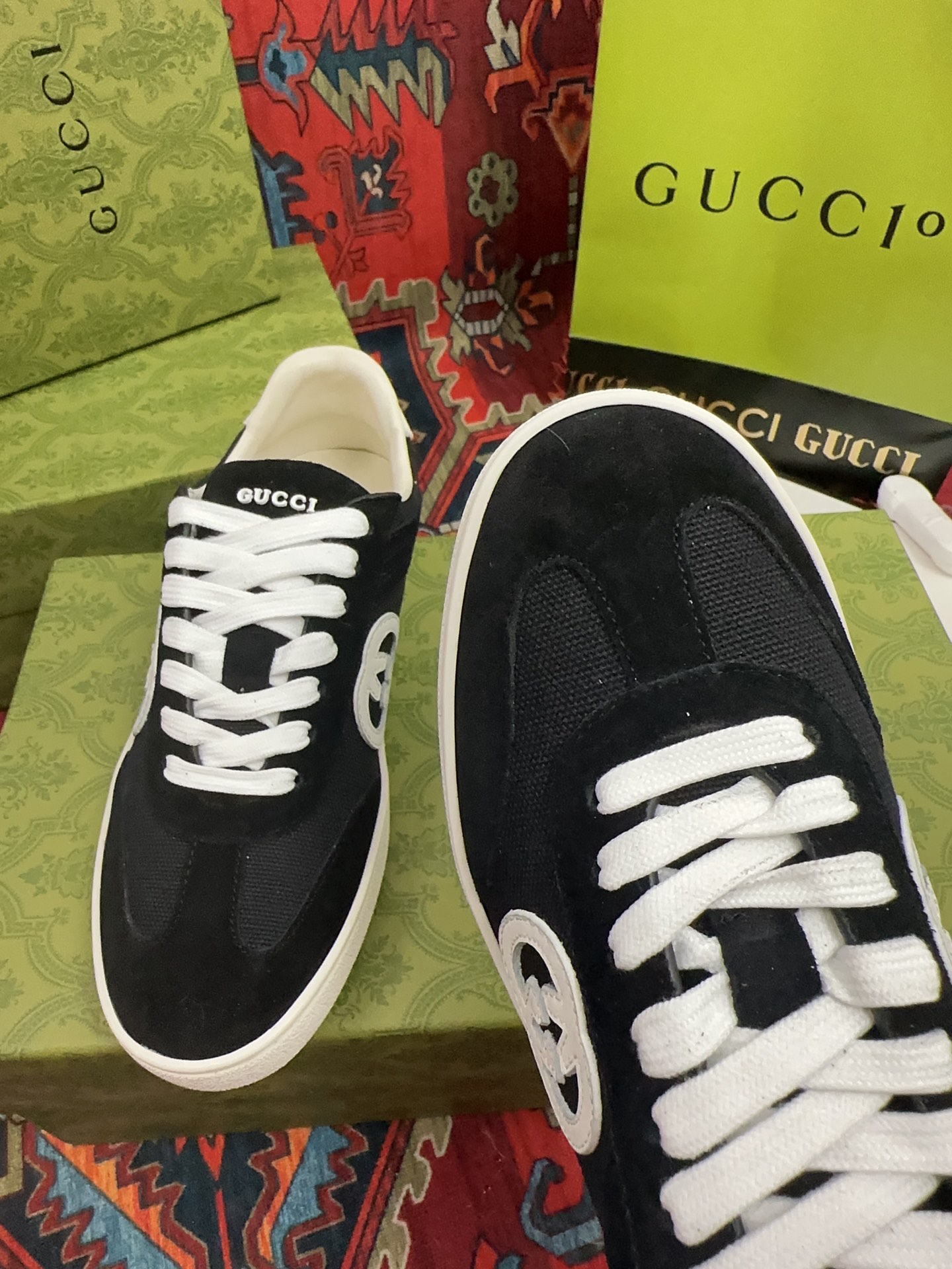 Gucci 原單 男女款 黑色復古休閒鞋 極簡百搭質感款| 7 Gucci 原單 男女款 黑色復古休閒鞋 極簡百搭質感款