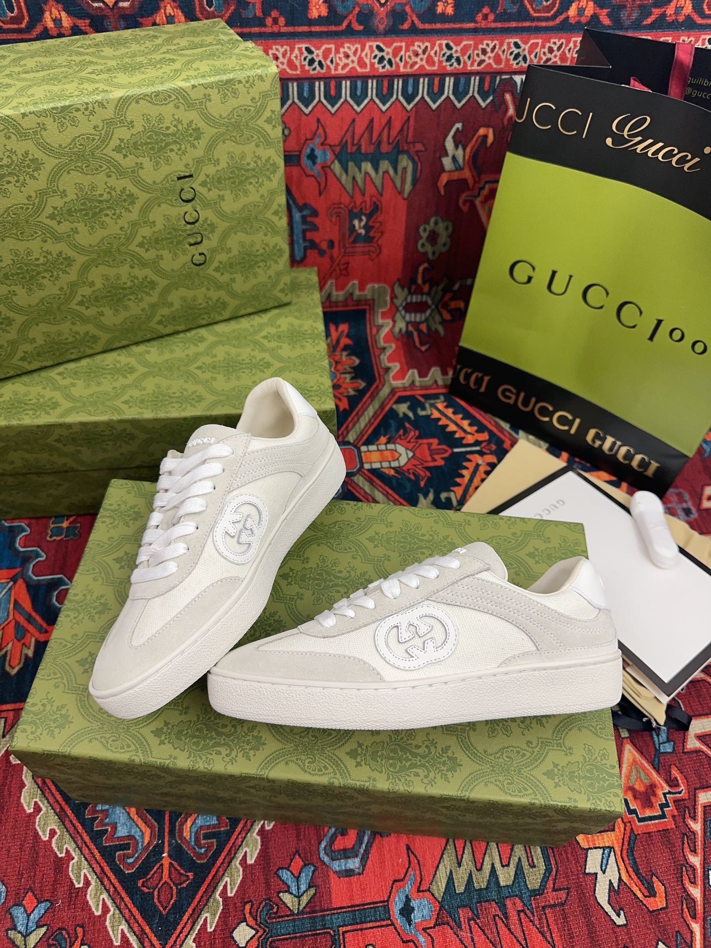 Gucci 高仿 男女款 米白復古運動鞋 簡約氣質百搭款| 13 Gucci 高仿 男女款 米白復古運動鞋 簡約氣質百搭款