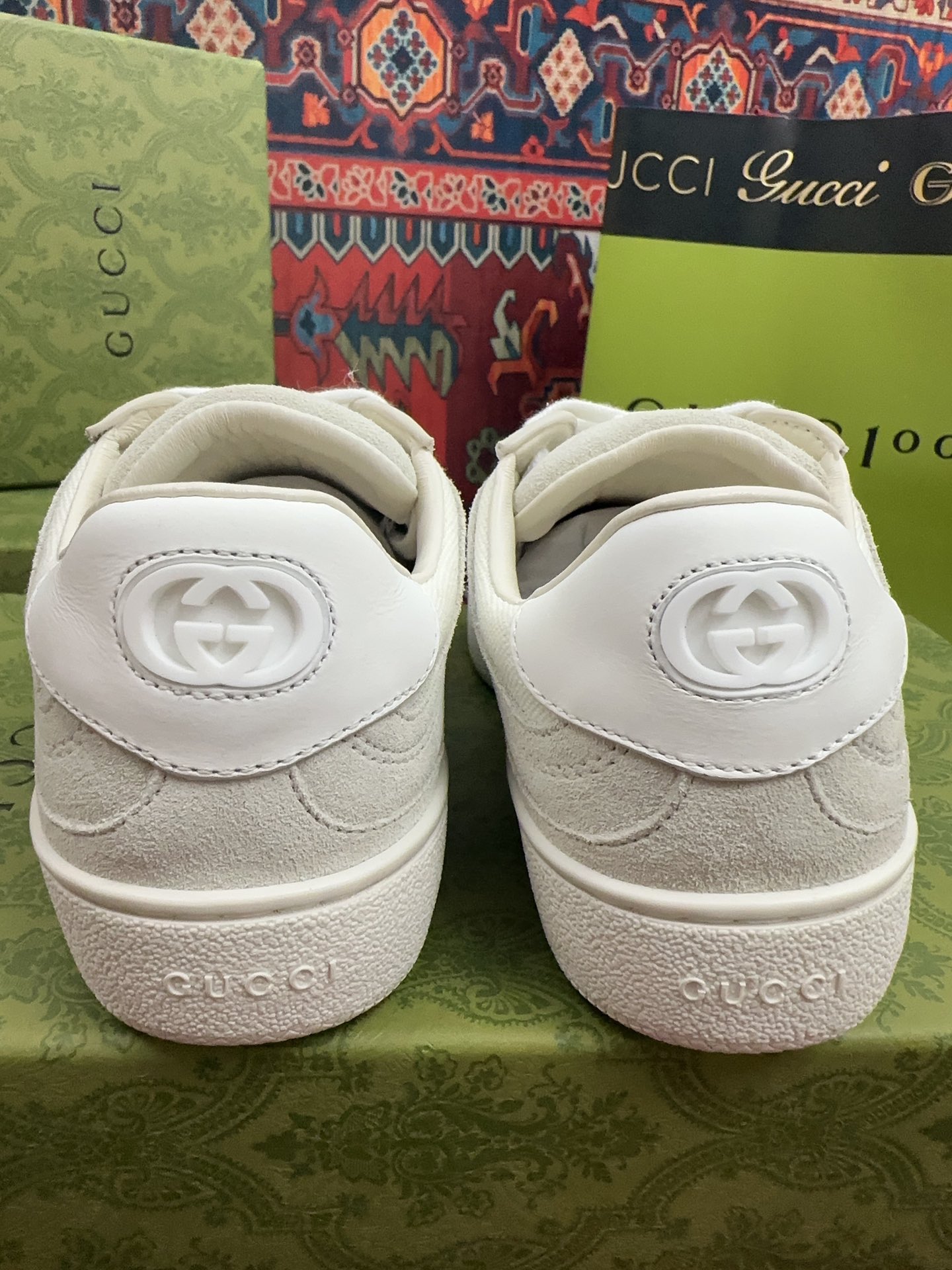 Gucci 高仿 男女款 米白復古運動鞋 簡約氣質百搭款| 9 Gucci 高仿 男女款 米白復古運動鞋 簡約氣質百搭款