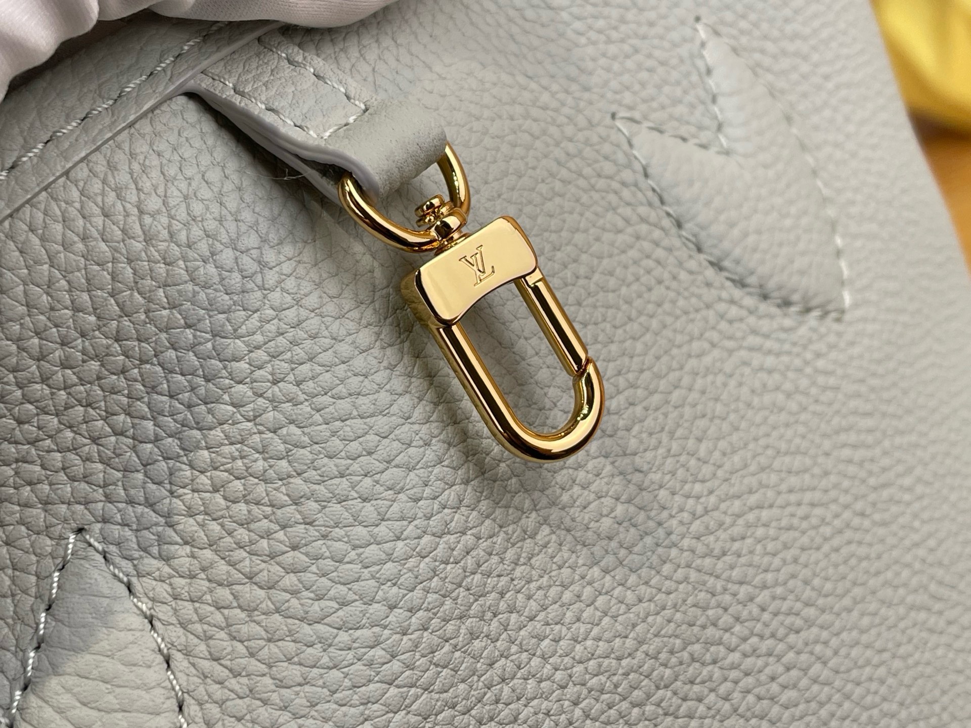 LV 一比一 OnTheGo 小號托特包 灰色拼接設計手提斜背女包