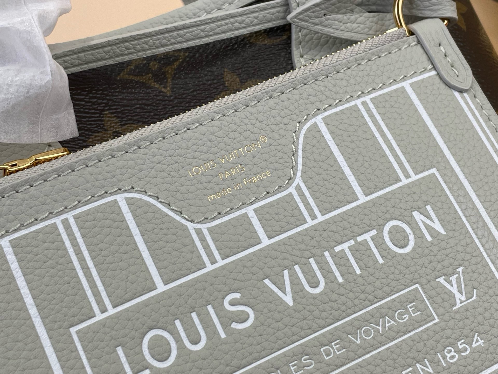 LV 高仿 Monogram 刺繡Speedy旅行包 天空藍手提斜背包