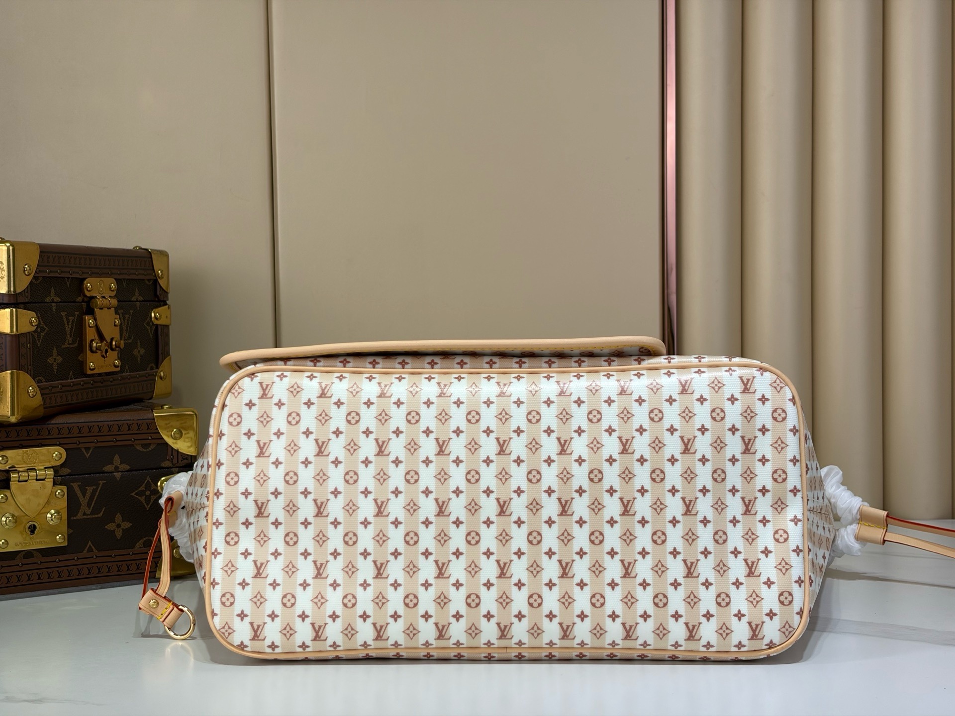 LV 復刻 Neverfull Trunks & Bags 老花托特包 大容量子母包