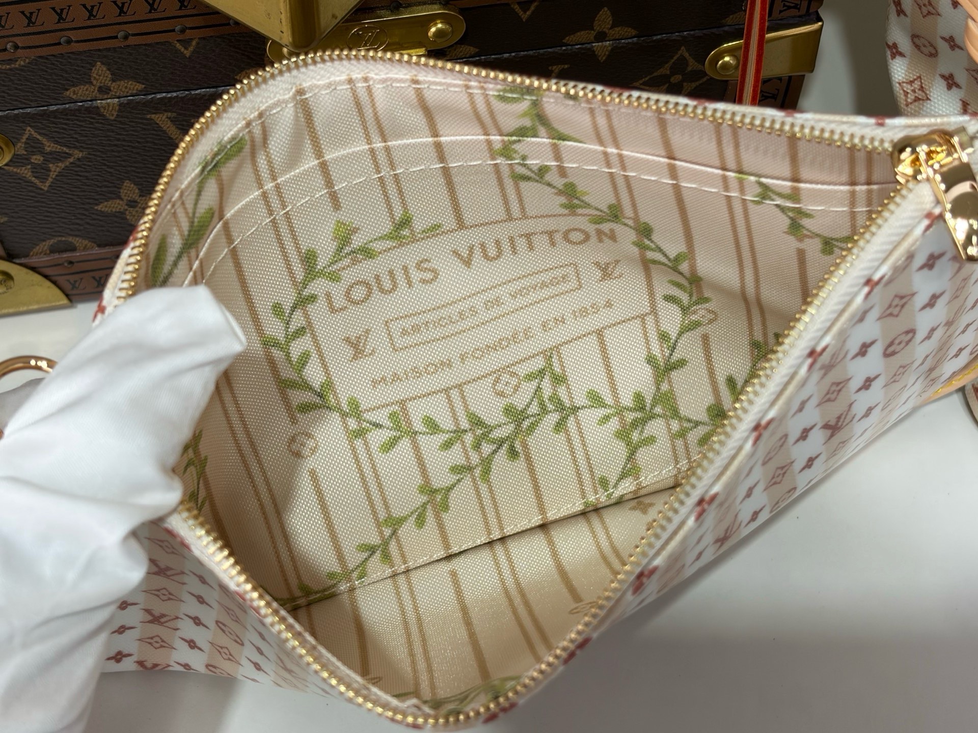 LV 復刻 Neverfull Trunks & Bags 老花托特包 大容量子母包