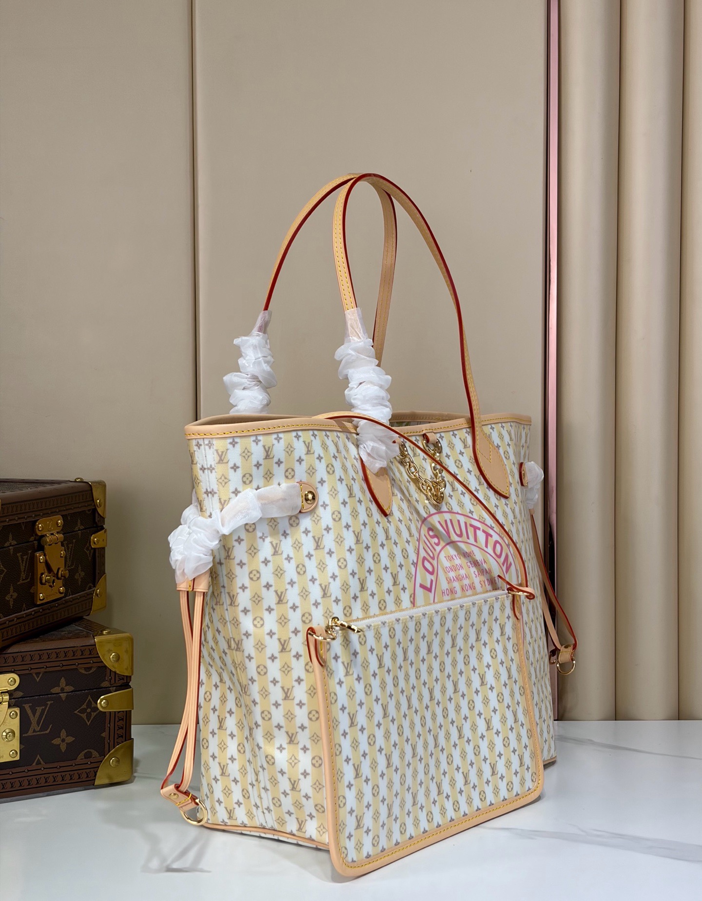 LV 原單 Trunks & Bags 復古老花托特包 大容量購物包| 14 LV 原單 Trunks & Bags 復古老花托特包 大容量購物包