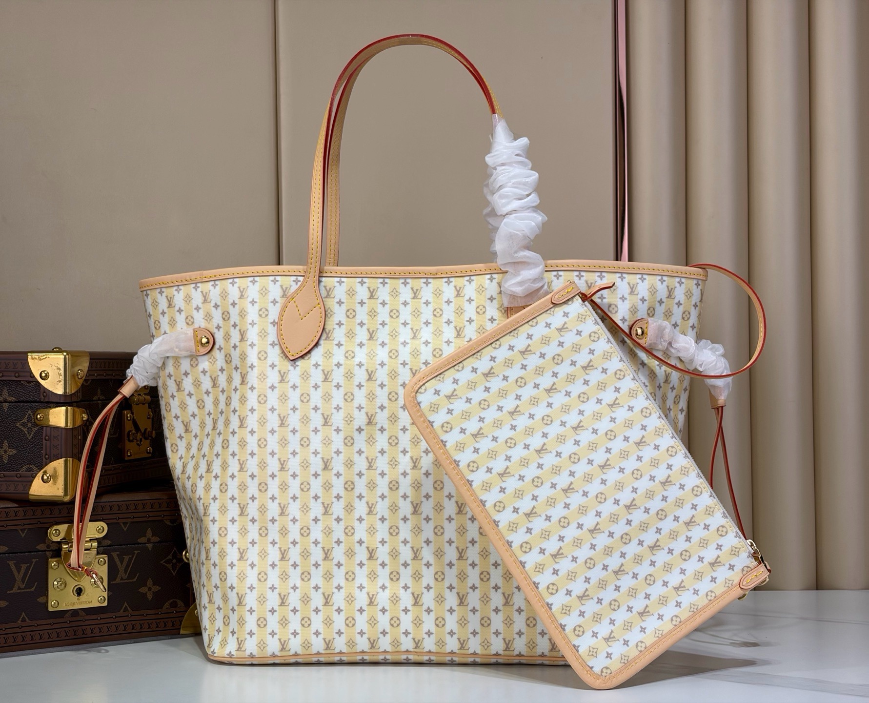 LV 原單 Trunks & Bags 復古老花托特包 大容量購物包| 13 LV 原單 Trunks & Bags 復古老花托特包 大容量購物包