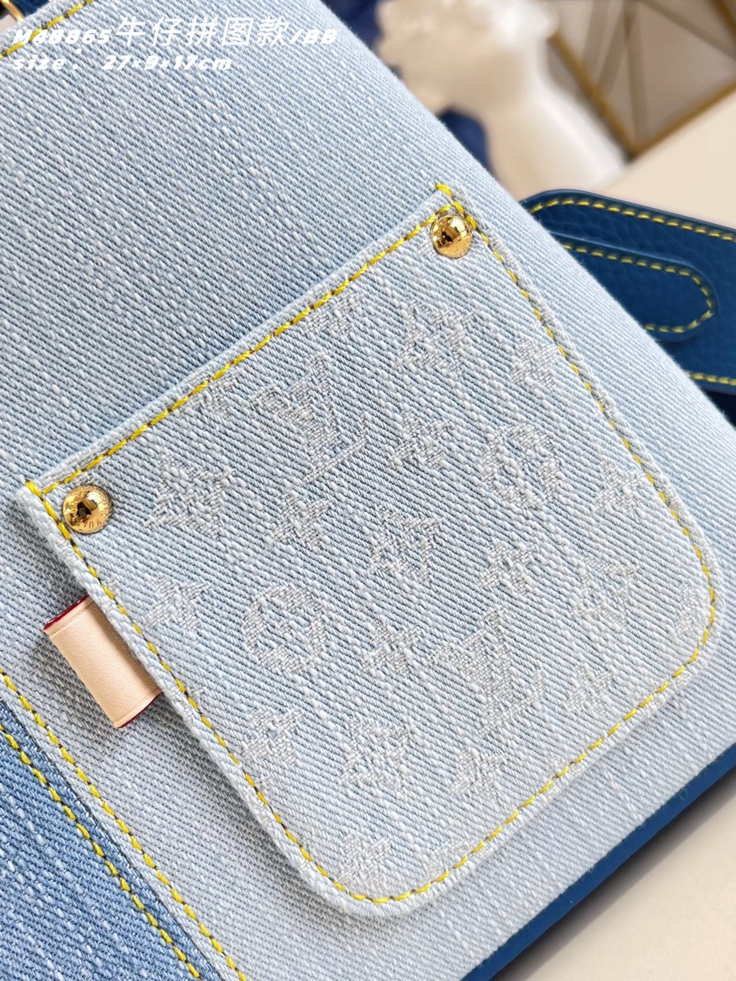 LV A貨 Capucines 牛仔拼接手提包 BB款 單肩斜背包| 14 LV A貨 Capucines 牛仔拼接手提包 BB款 單肩斜背包