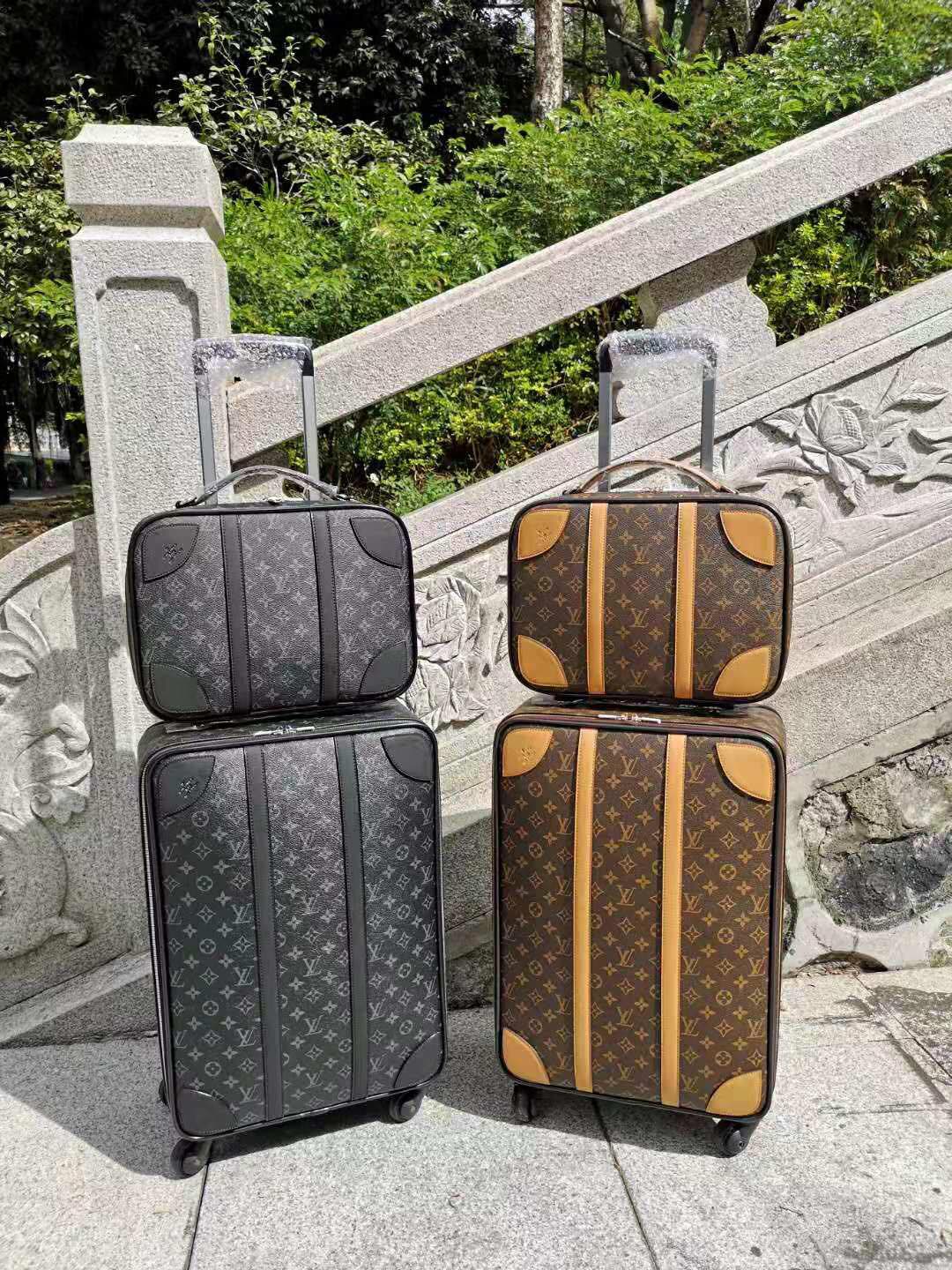 LV 一比一 Eclipse Monogram 拉桿旅行箱 商務登機箱